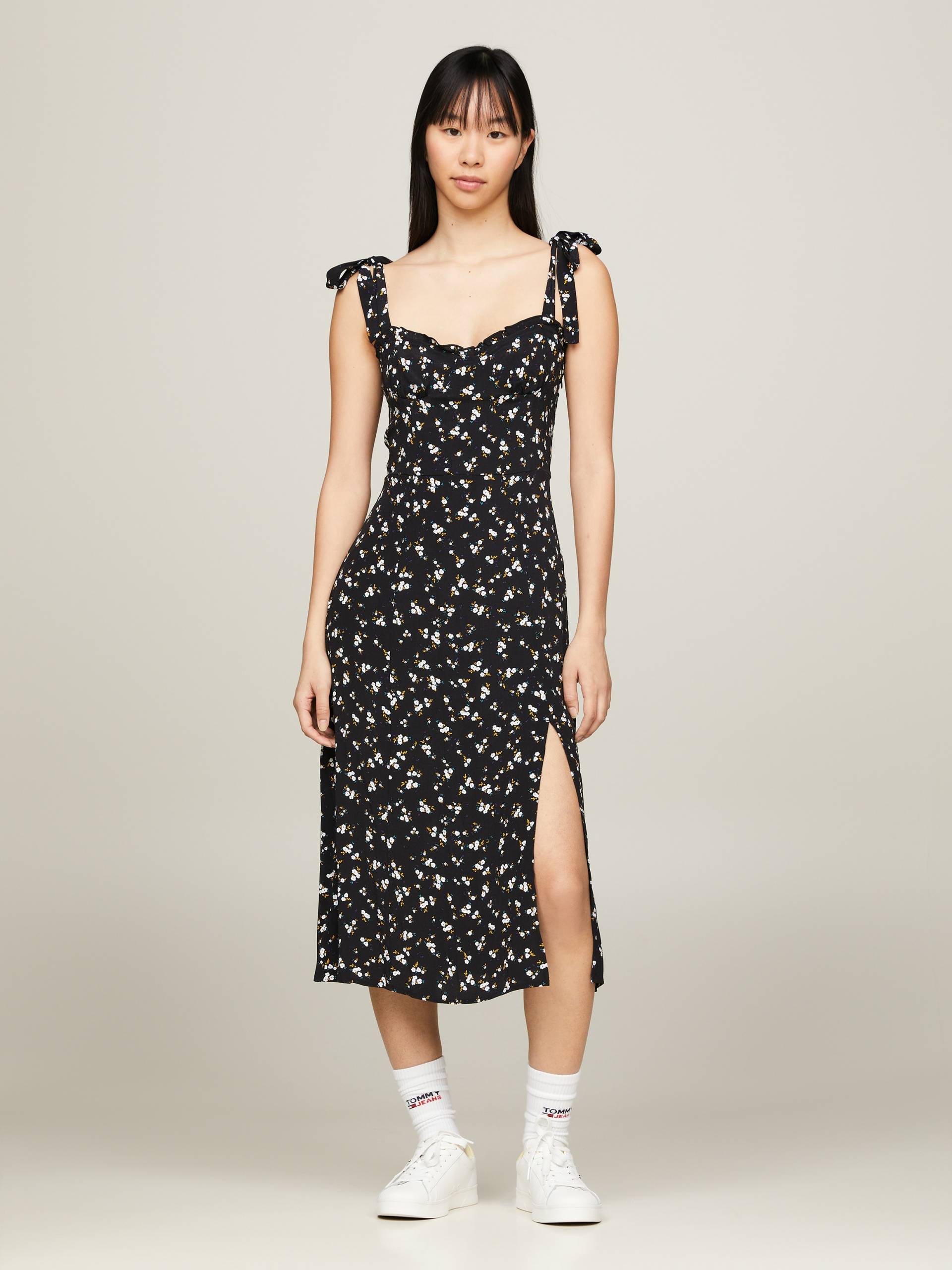 Tommy Jeans Blusenkleid »TJW MIDI FLORAL RUFFLE DRESS« von TOMMY JEANS