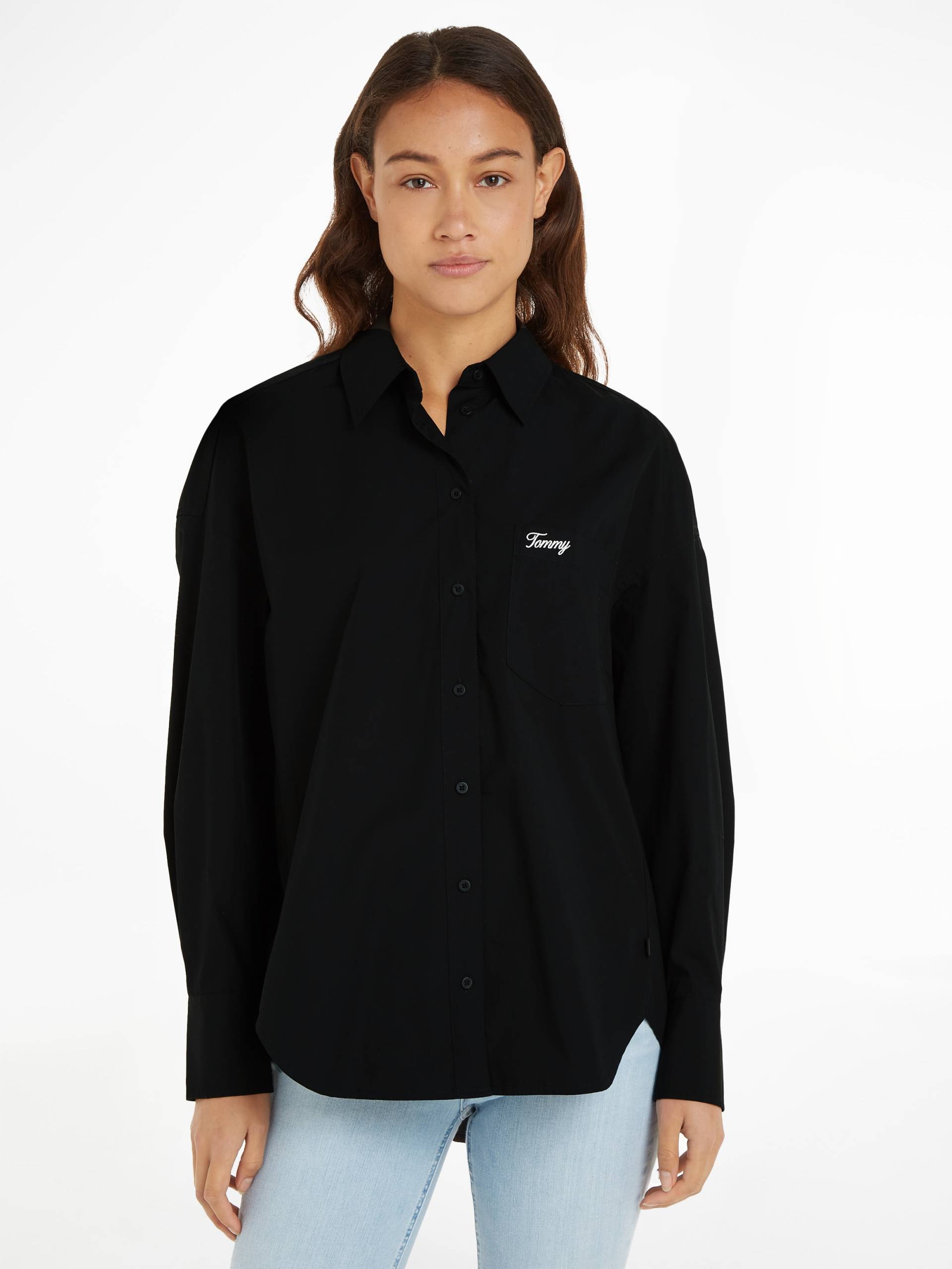 Tommy Jeans Blusentop »TJW SP OVR SCRIPT SHIRT EXT« von TOMMY JEANS