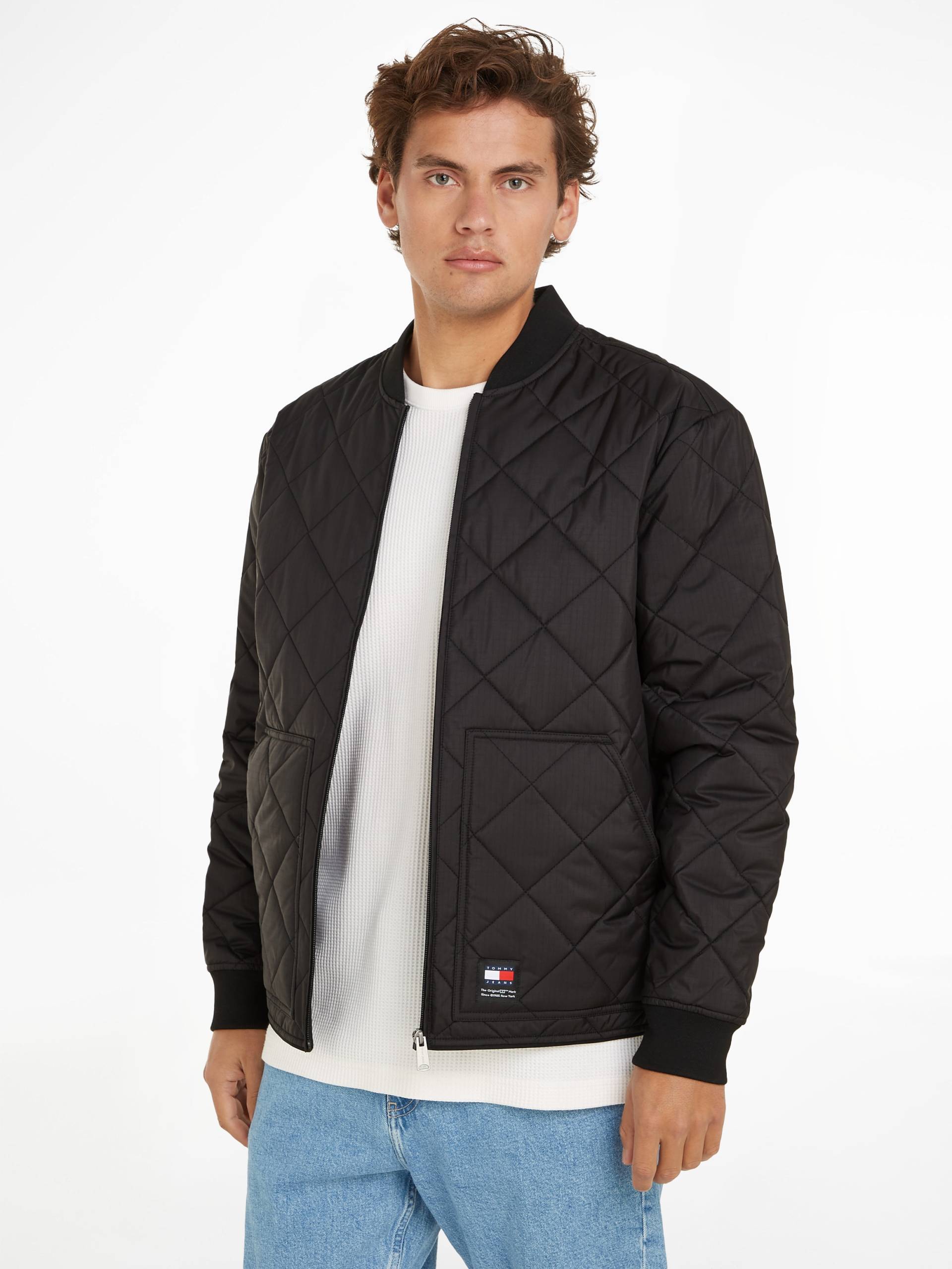 Tommy Jeans Bomberjacke »TJM REG ENTRY BOMBER«, mit Rautenmuster Tommy Jeans Bomberjacke »TJM REG ENTRY BOMBER«, mit Rautenmuster von TOMMY JEANS