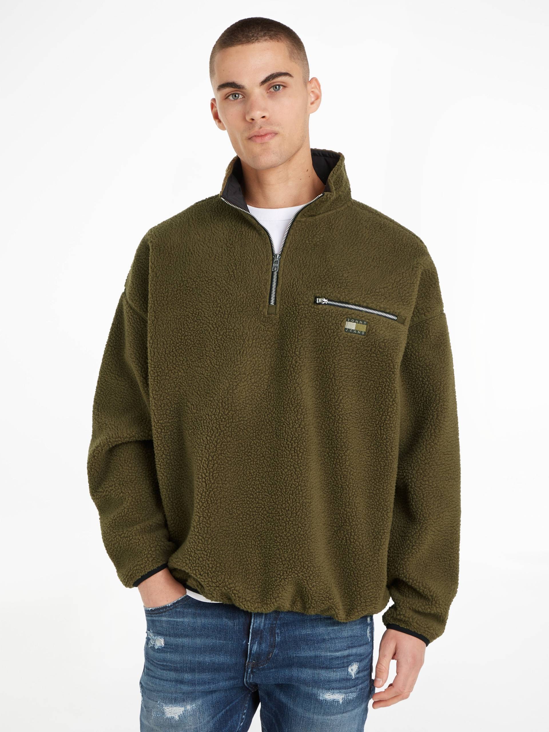 Tommy Jeans Fleecepullover »TJM OVZ TONAL 1/2 ZIP SHERPA« von TOMMY JEANS