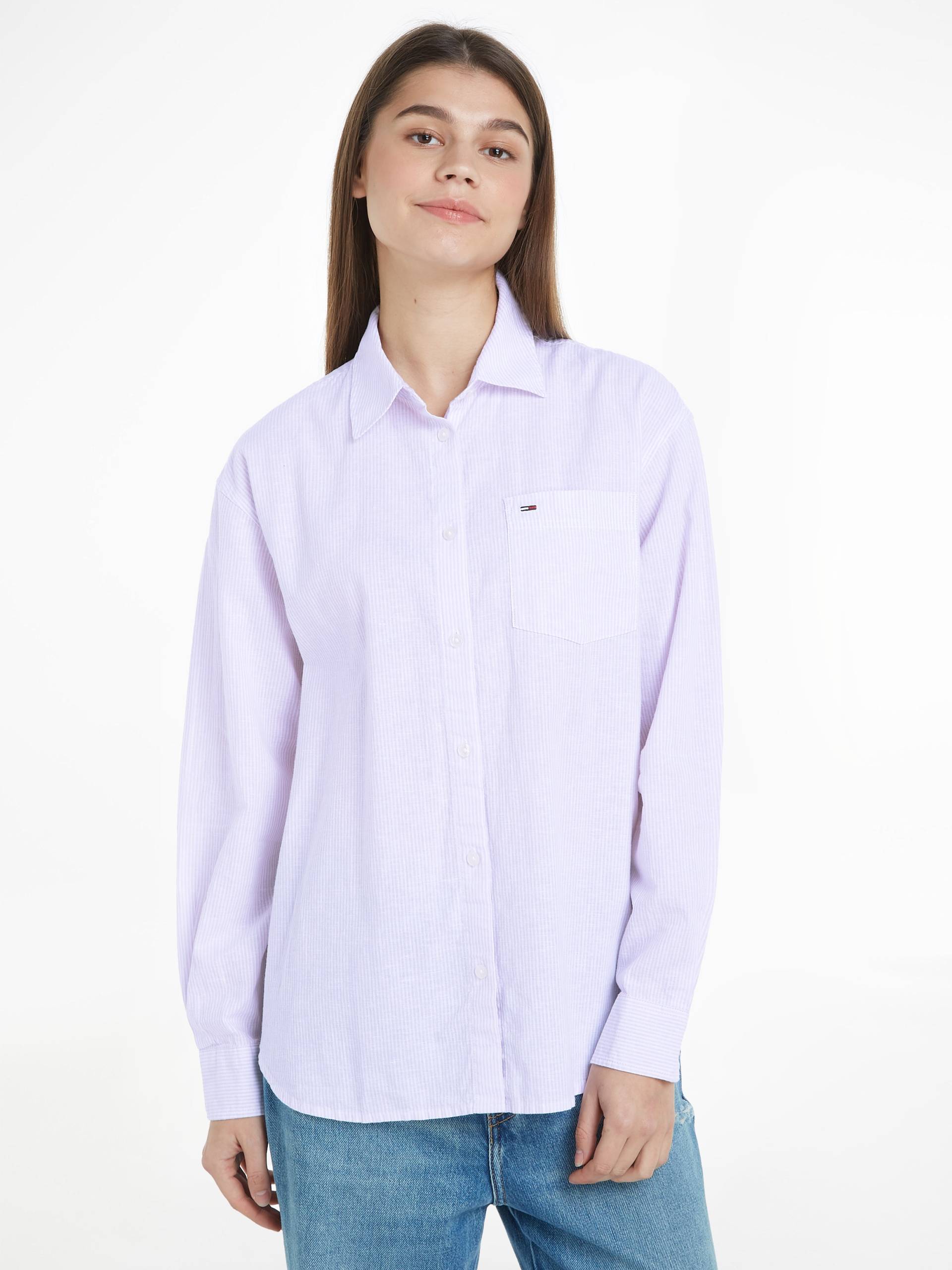 Tommy Jeans Hemdbluse »TJW BOXY STRIPE LINEN SHIRT« von TOMMY JEANS