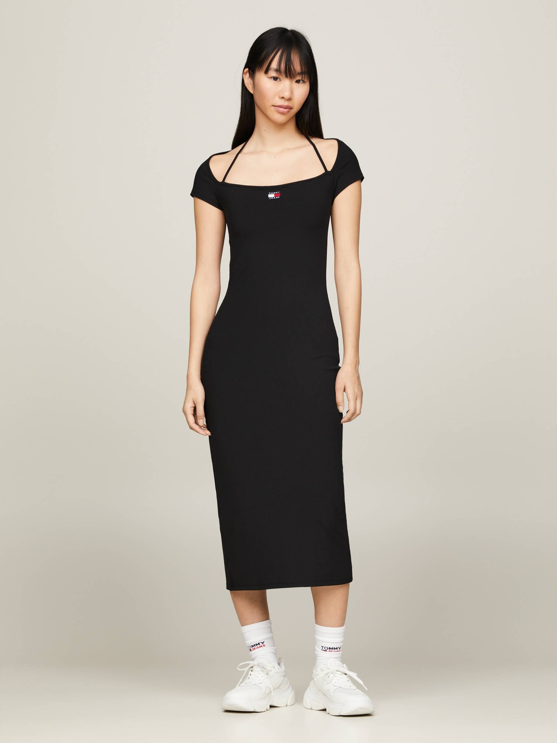 Tommy Jeans Jerseykleid »TJW MIDI BADGE RIB DRESS EXT« von TOMMY JEANS