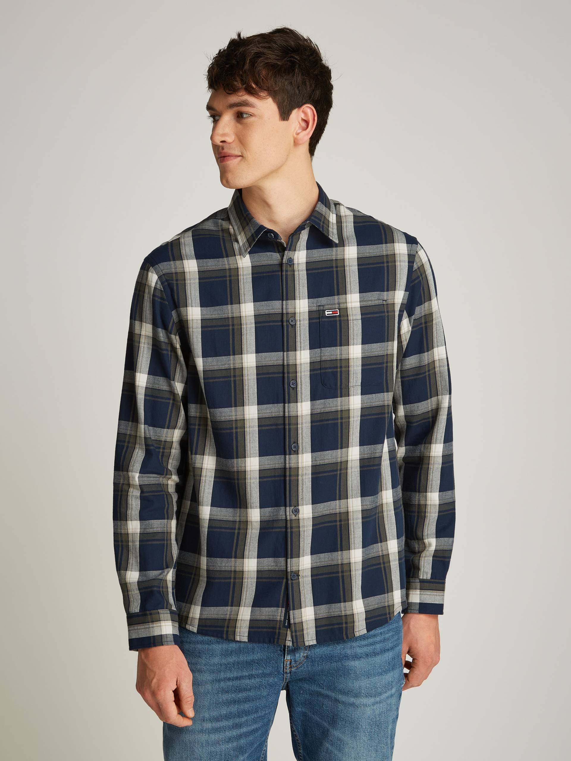 Tommy Jeans Karohemd »TJM REG CHECK FLANNEL SHIRT EXT«, mit Karomuster Tommy Jeans Karohemd »TJM REG CHECK FLANNEL SHIRT EXT«, mit Karomuster von TOMMY JEANS