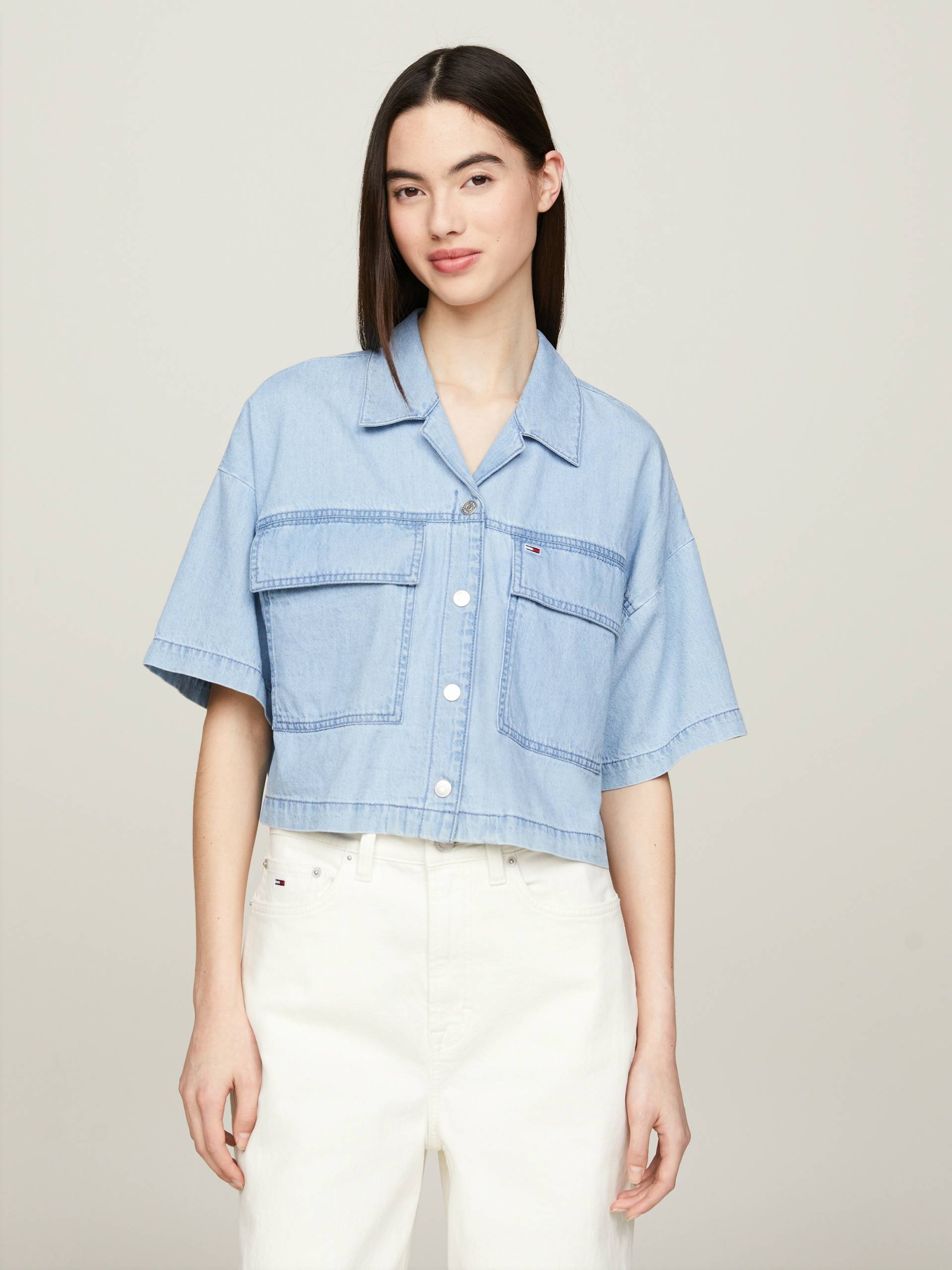 Tommy Jeans Klassische Bluse »TJW CHAMBRAY BLOUSE« von TOMMY JEANS