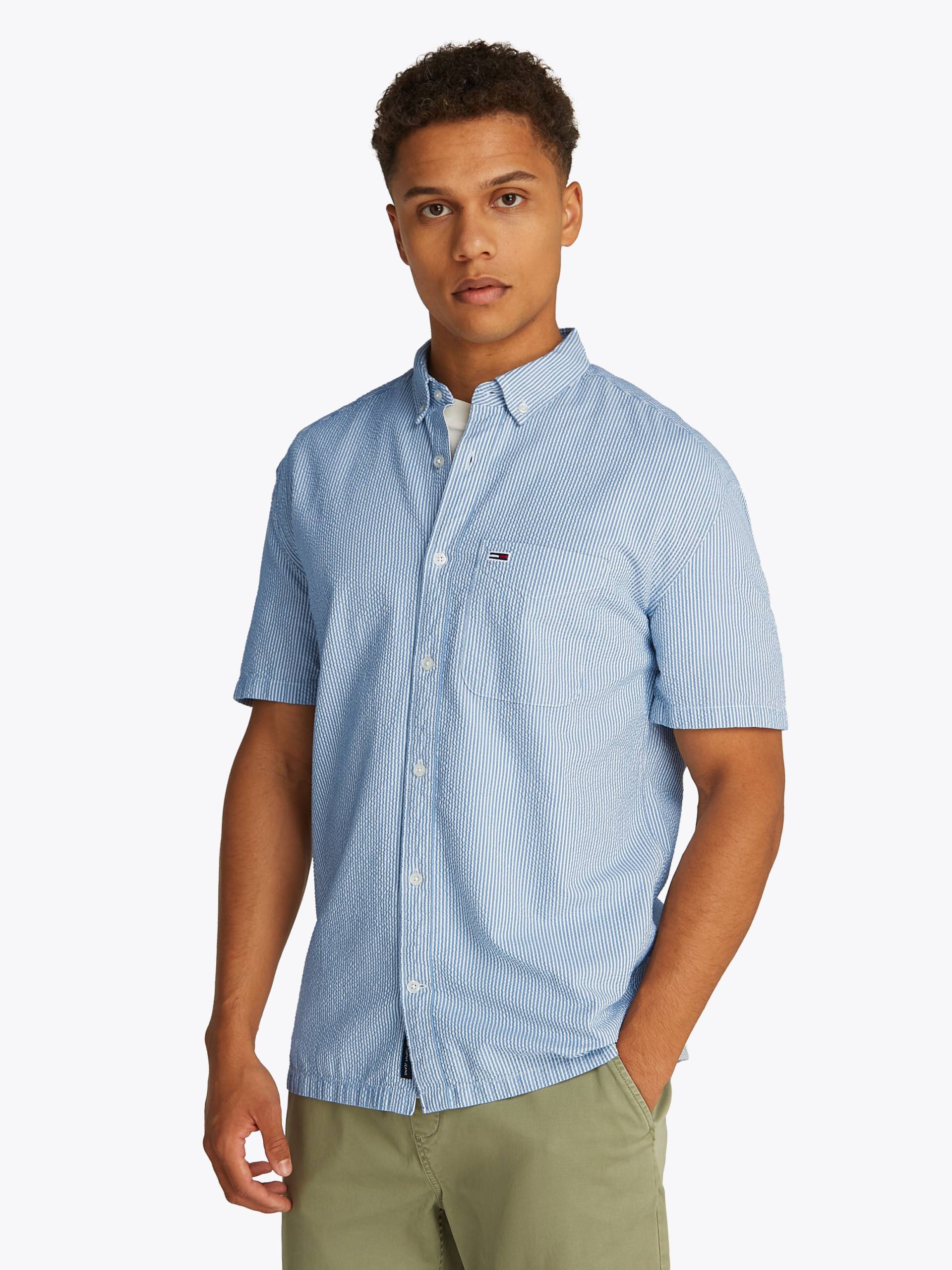 Tommy Jeans Kurzarmhemd »TJM REG SEERSUCKER STP SS SHIRT«, fein gestreift Tommy Jeans Kurzarmhemd »TJM REG SEERSUCKER STP SS SHIRT«, fein gestreift von TOMMY JEANS