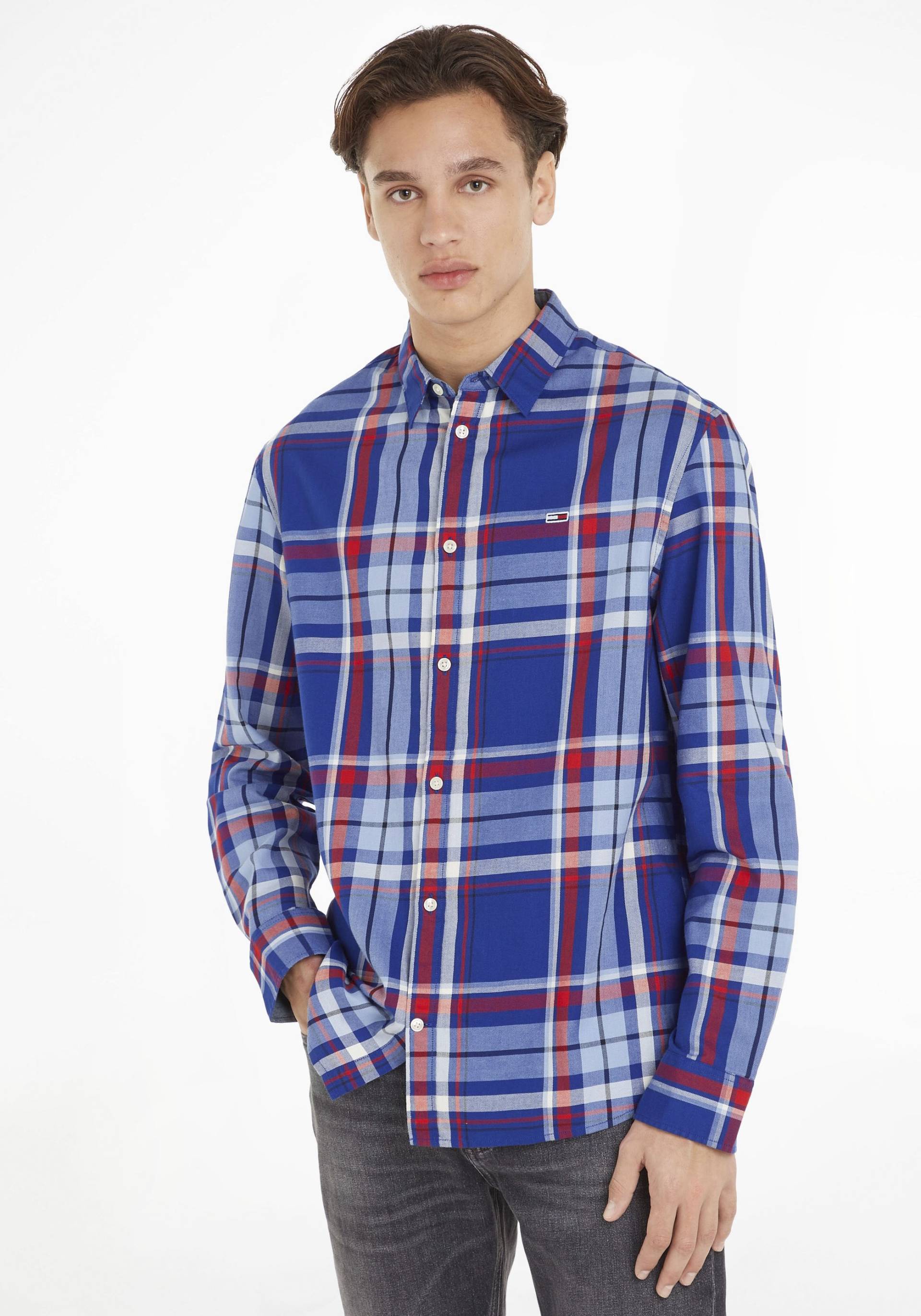 Tommy Jeans Langarmhemd »TJM CLSC ESSENTIAL CHECK SHIRT« von TOMMY JEANS