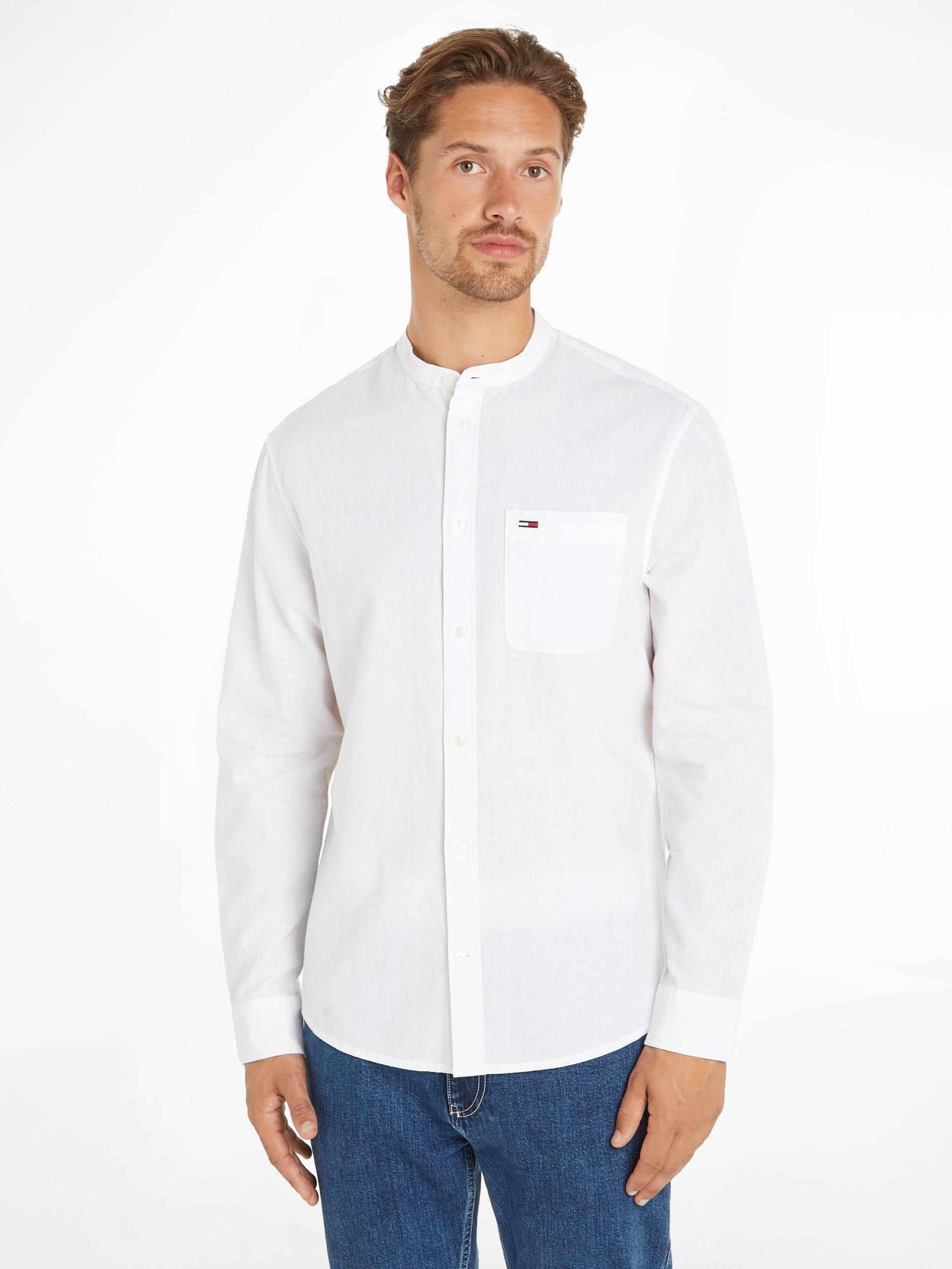 Tommy Jeans Langarmhemd »TJM REG MAO LINEN BLEND SHIRT« von TOMMY JEANS