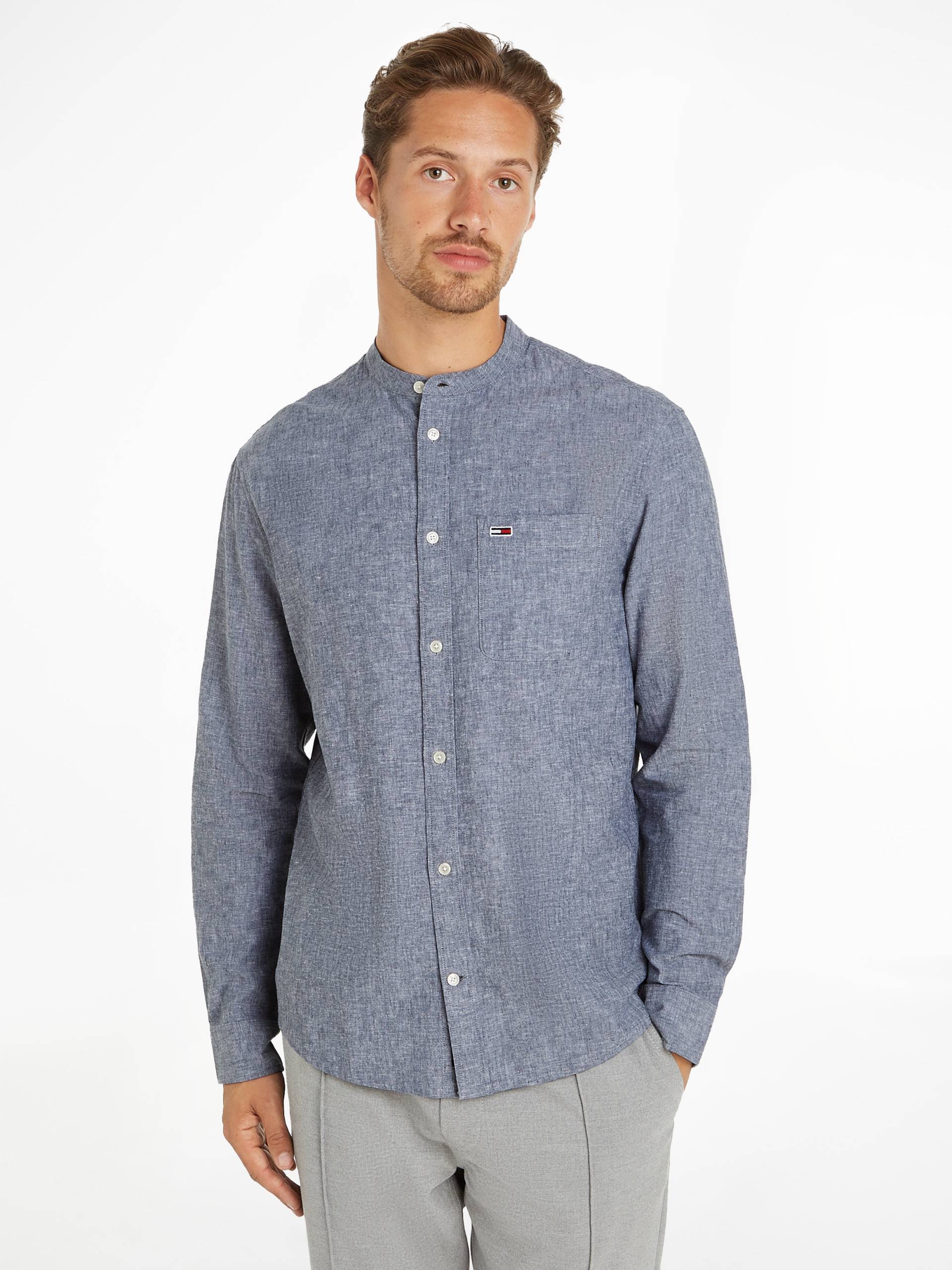 Tommy Jeans Langarmhemd »TJM REG MAO LINEN BLEND SHIRT« von TOMMY JEANS