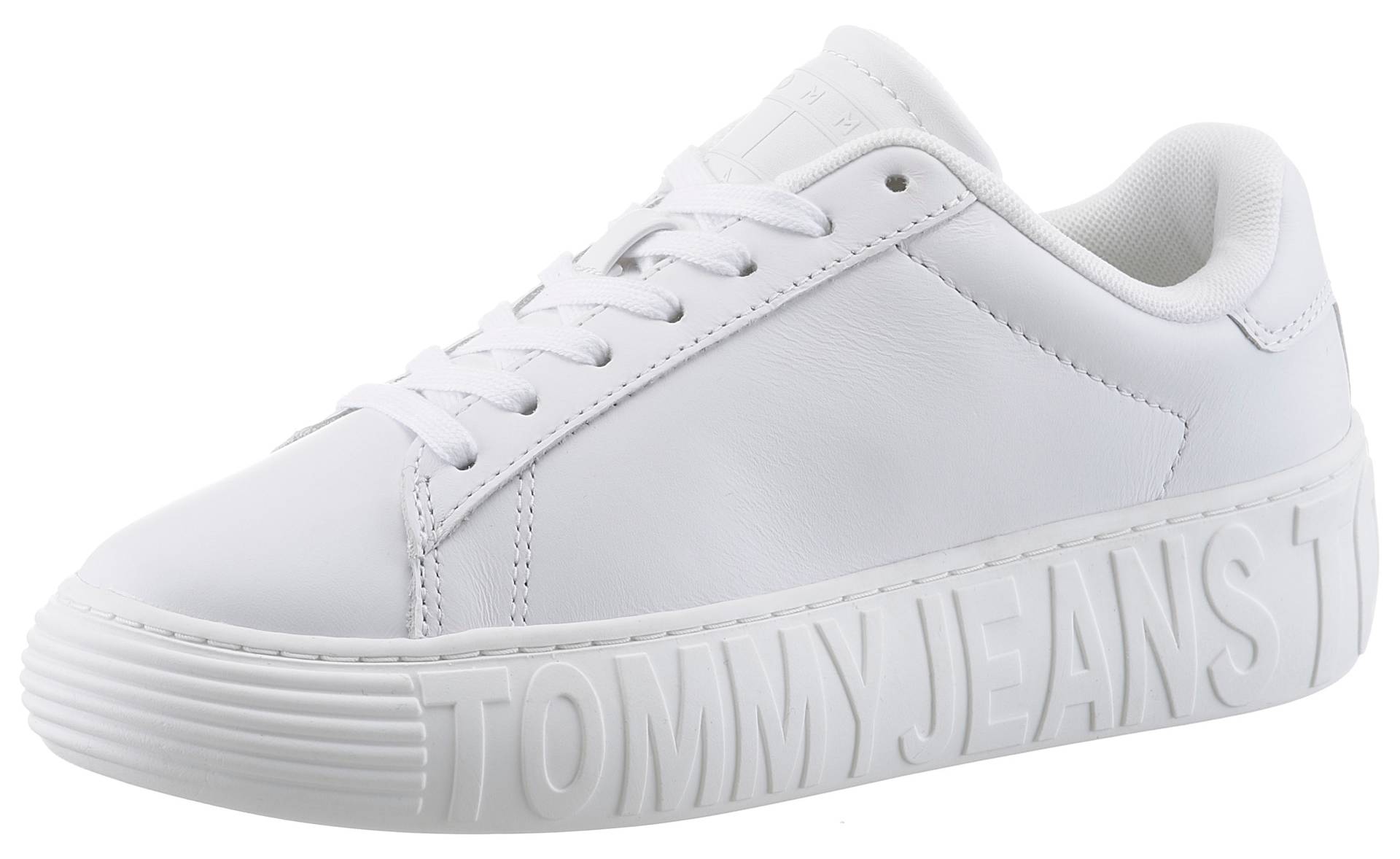 Tommy Jeans Plateausneaker »TJW LEATHER CUPSOLE ESS« von TOMMY JEANS