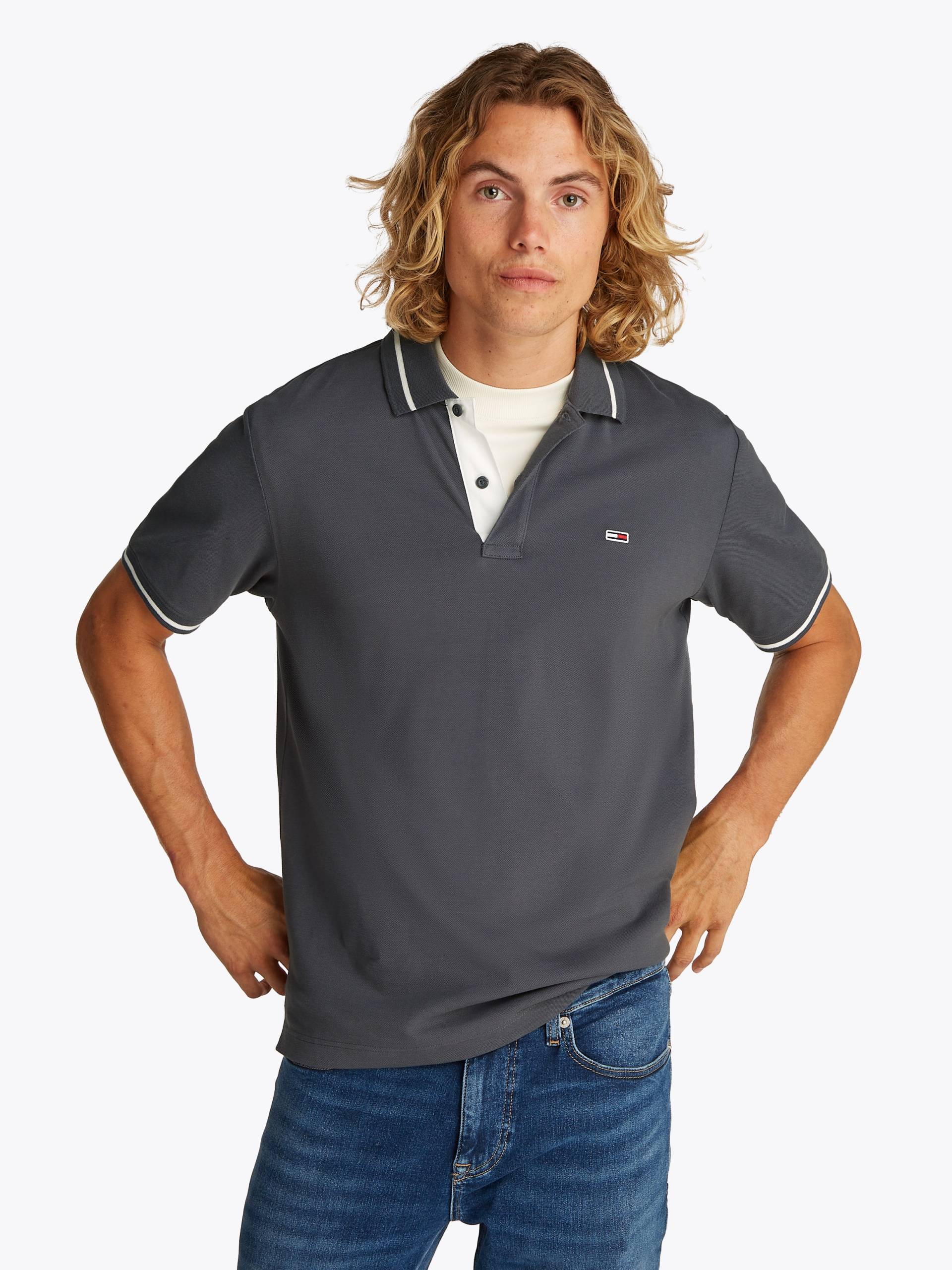 Tommy Jeans Poloshirt »TJM REG TIPPED POLO«, mit Streifendetails Tommy Jeans Poloshirt »TJM REG TIPPED POLO«, mit Streifendetails von TOMMY JEANS