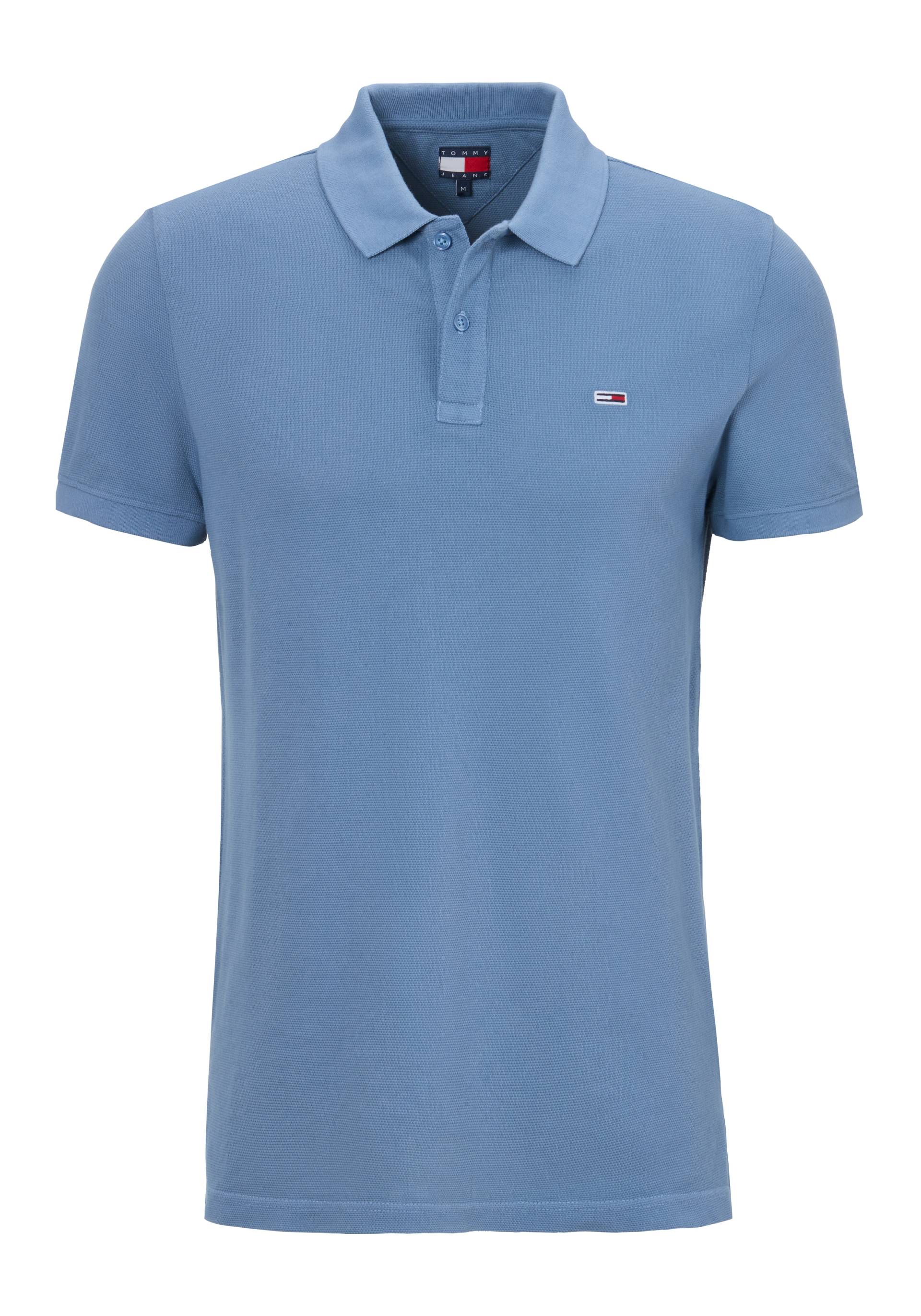 Tommy Jeans Poloshirt »TJM SLIM ESSENTIAL GD POLO SS«, mit Logostickerei von TOMMY JEANS