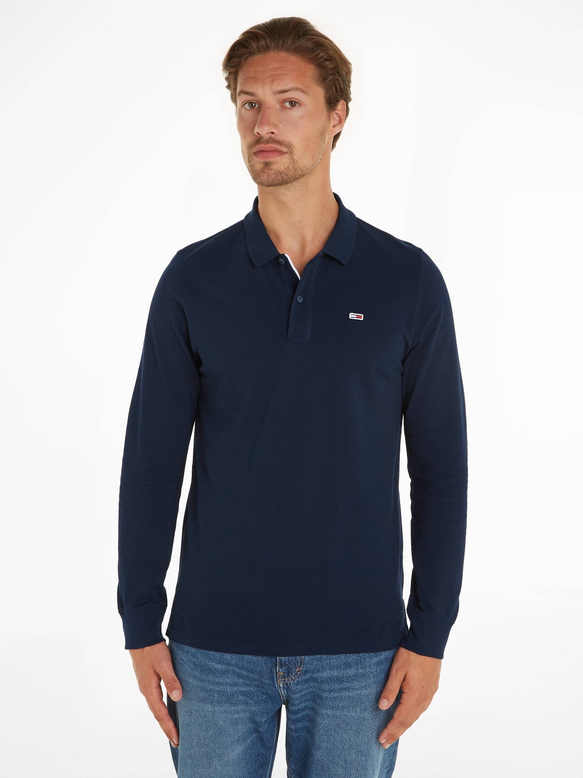 Tommy Jeans Poloshirt »TJM SLIM PLACKET LS POLO« von TOMMY JEANS