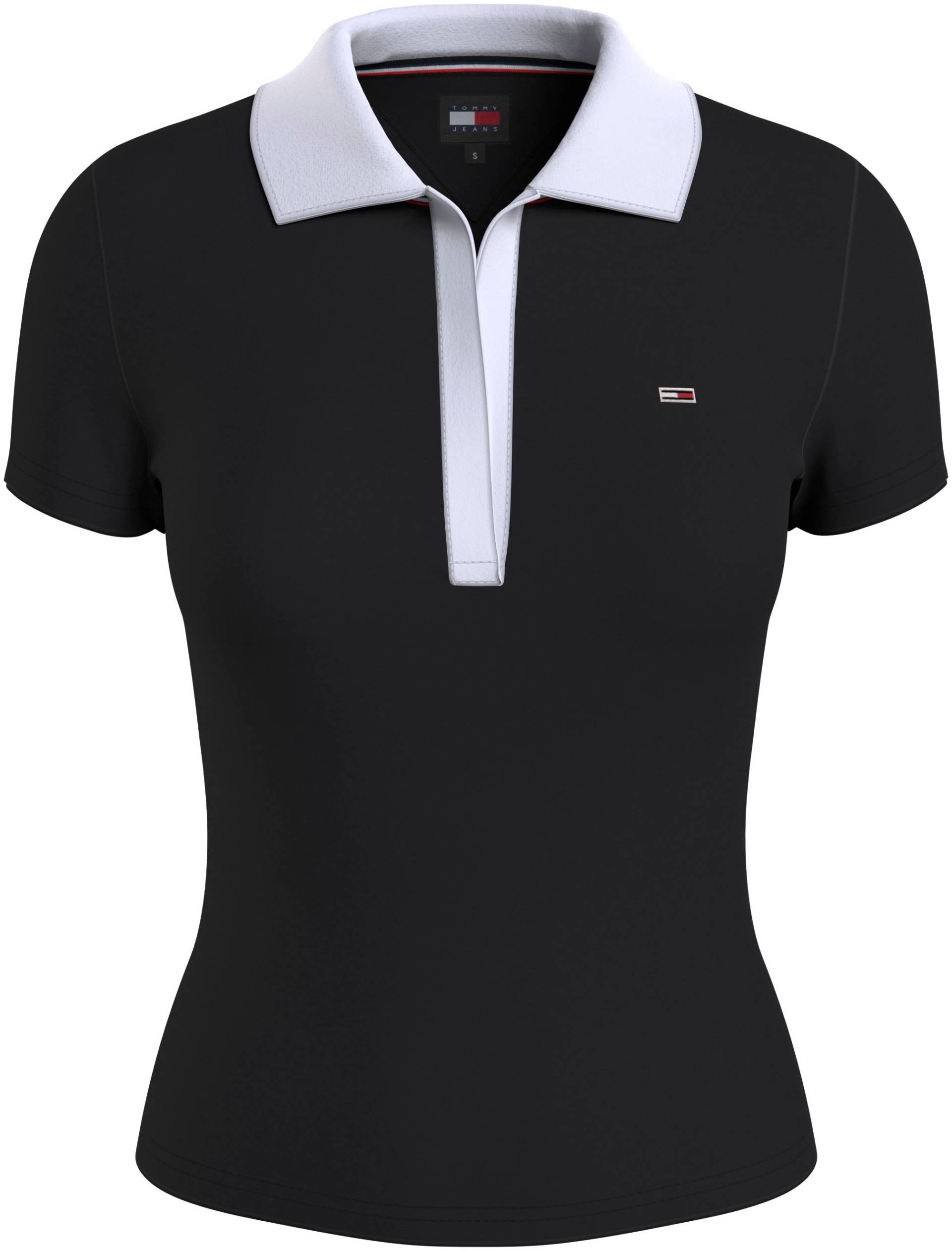 Tommy Jeans Poloshirt »TJW SLIM CONTRAST V SS POLO EXT« von TOMMY JEANS