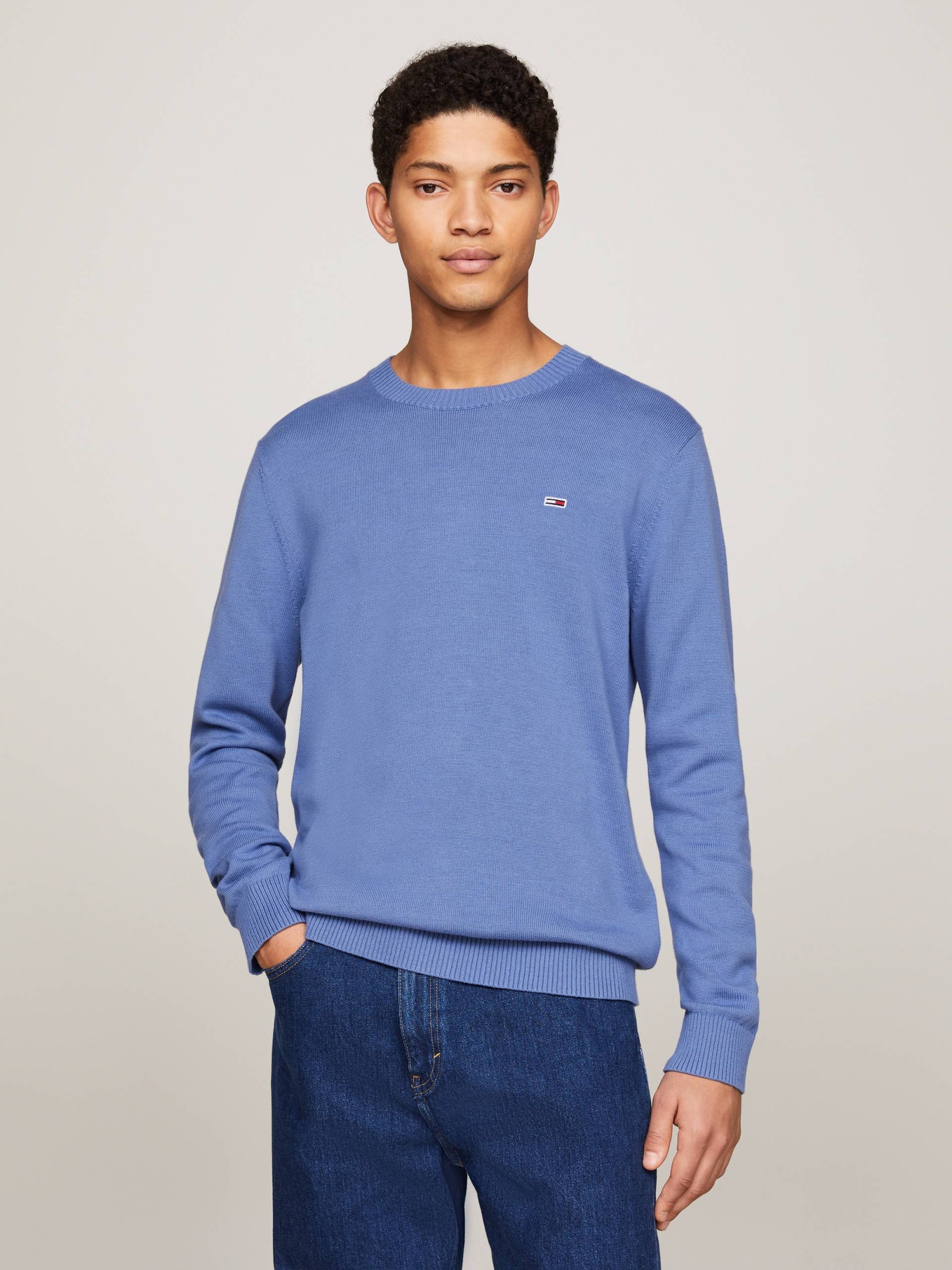 Tommy Jeans Rundhalspullover »TJM SLIM ESSENTIAL LIGHT SWEATER« von TOMMY JEANS