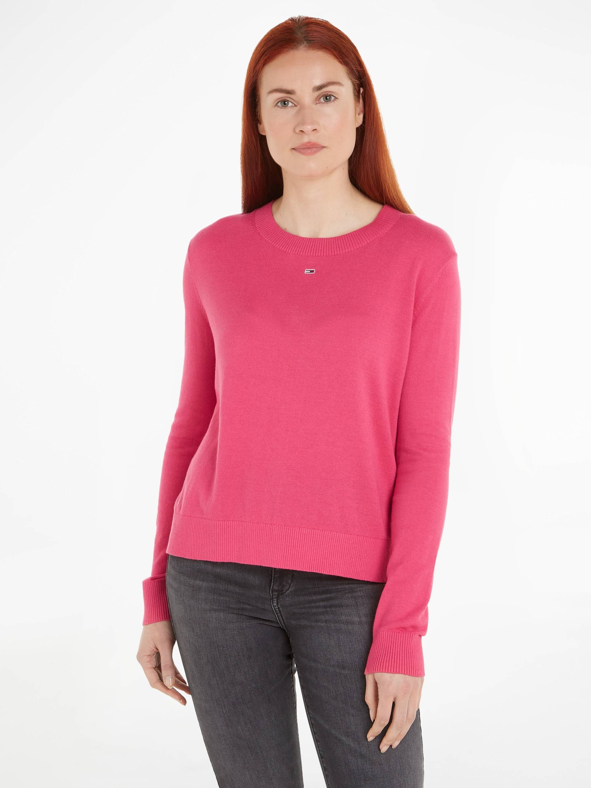 Tommy Jeans Strickpullover »TJW ESSENTIAL CREW NECK SWEATER«, mit Logostickerei Tommy Jeans Strickpullover »TJW ESSENTIAL CREW NECK SWEATER«, mit Logostickerei von TOMMY JEANS