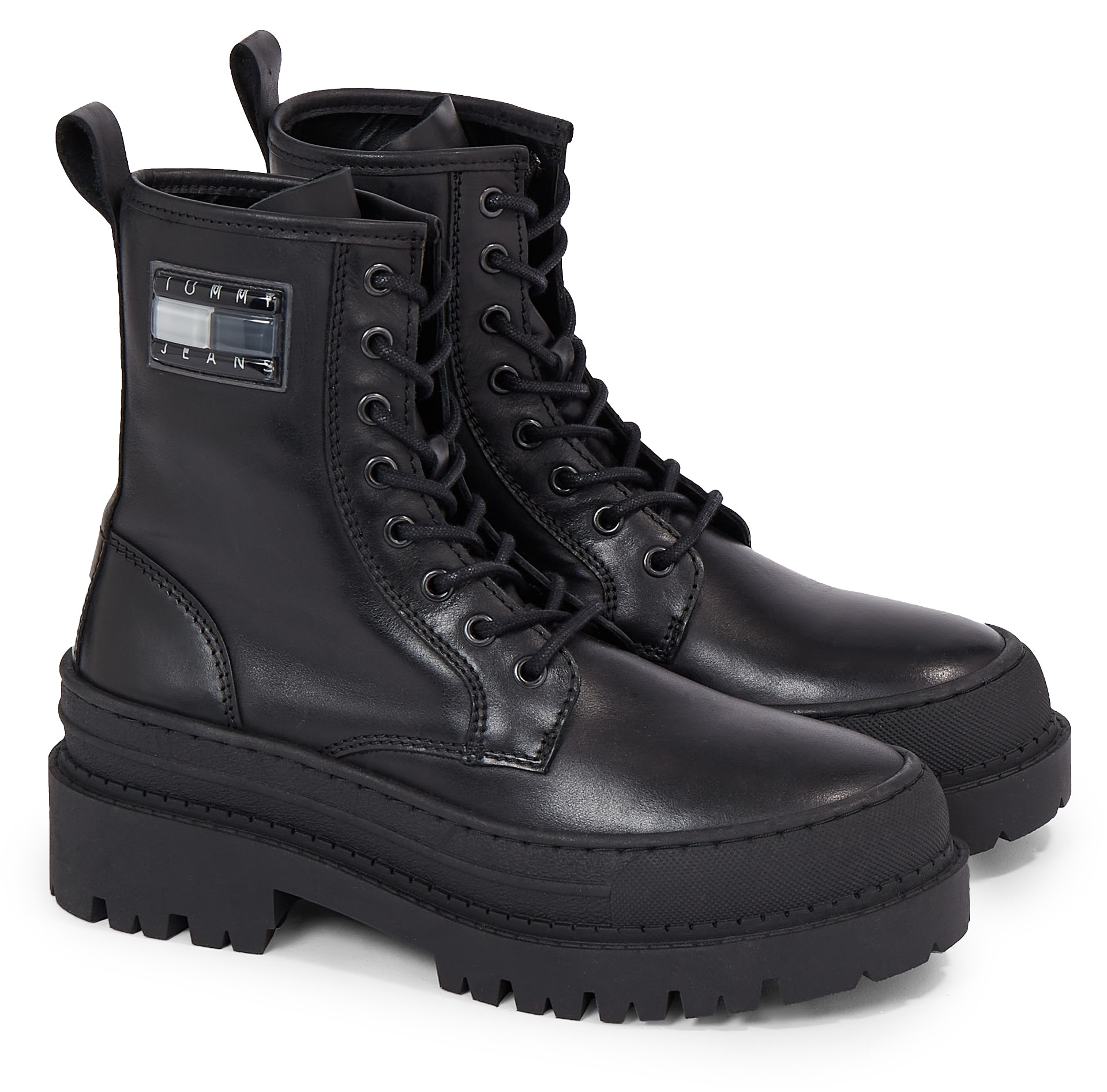 Tommy Jeans Schnürstiefelette »TJW FOXING LACE UP LEATHER BOOT« von TOMMY JEANS