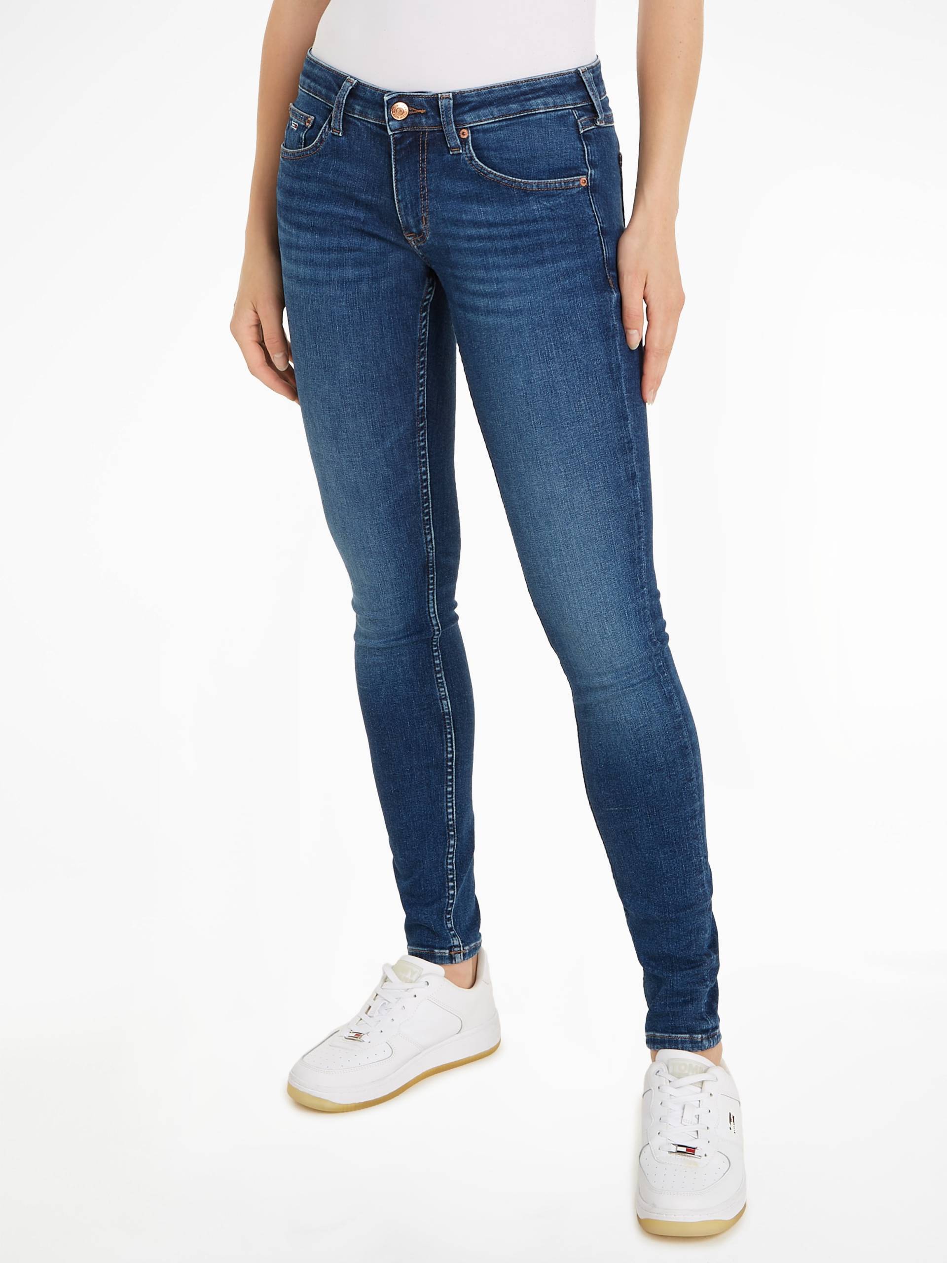 Tommy Jeans Slim-fit-Jeans »Skinny Jeans Marken Low Waist Mittlere Leibhöhe« von TOMMY JEANS