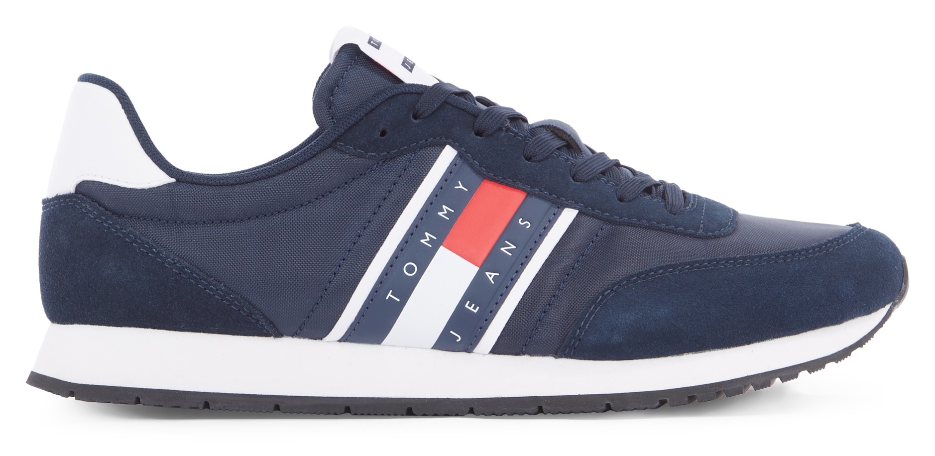 Tommy Jeans Sneaker »TJM RUNNER CASUAL ESS«, mit seitlicher Logoflagge, Freizeitschuh, Halbschuh, Schnürschuh von TOMMY JEANS