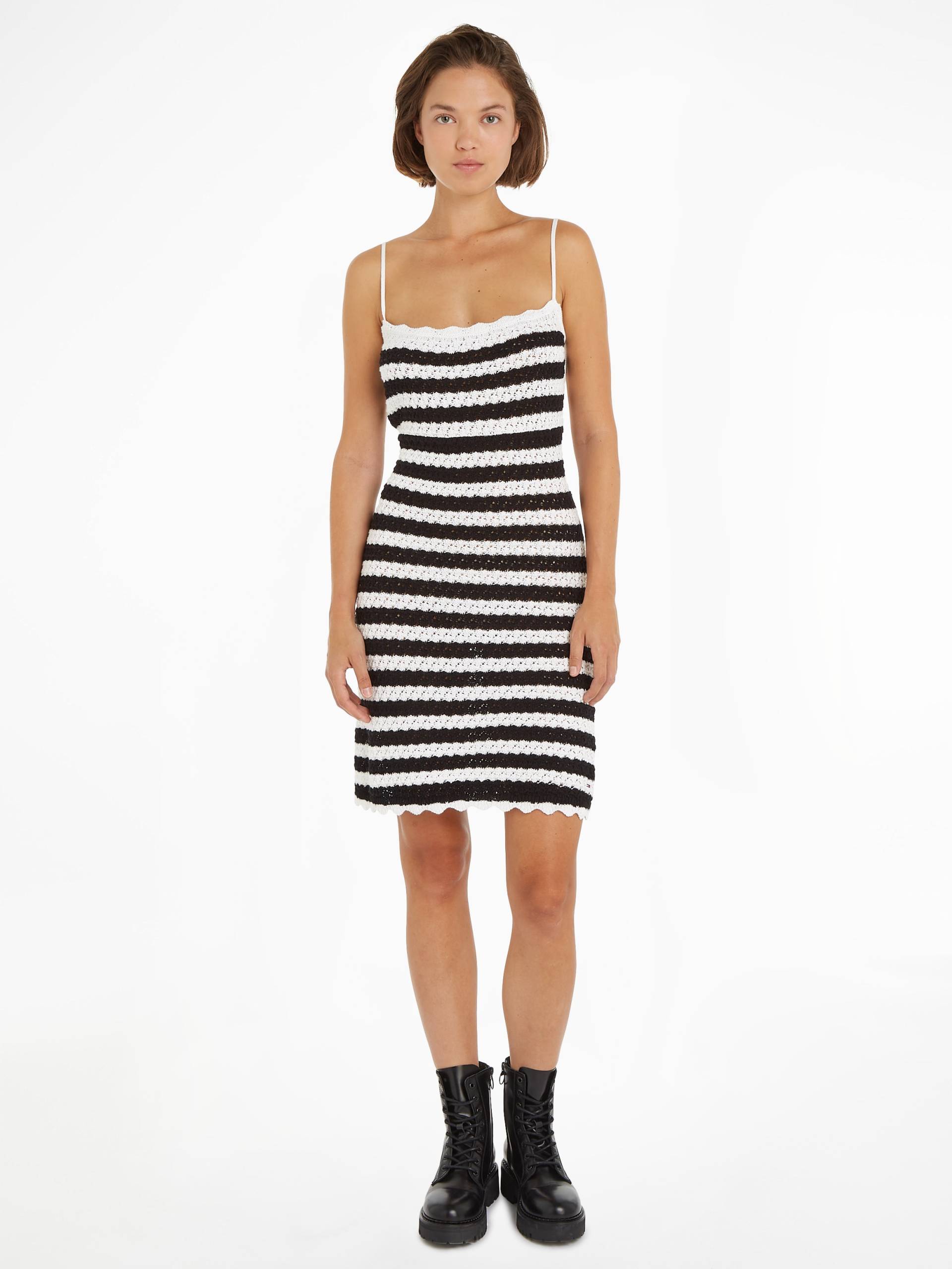 Tommy Jeans Spaghettikleid »TJW CROCHET STRIPE DRESS« von TOMMY JEANS