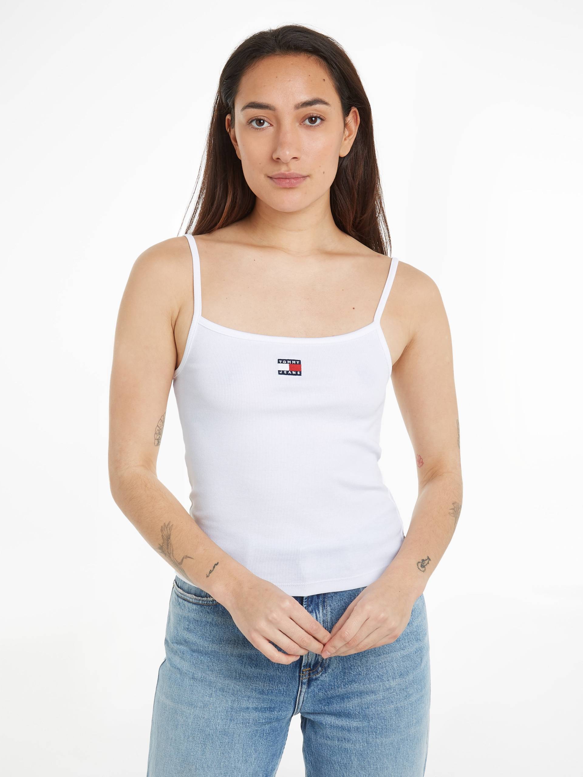 Tommy Jeans Spaghettitop »TJW BADGE RIB STRAP TOP« von TOMMY JEANS