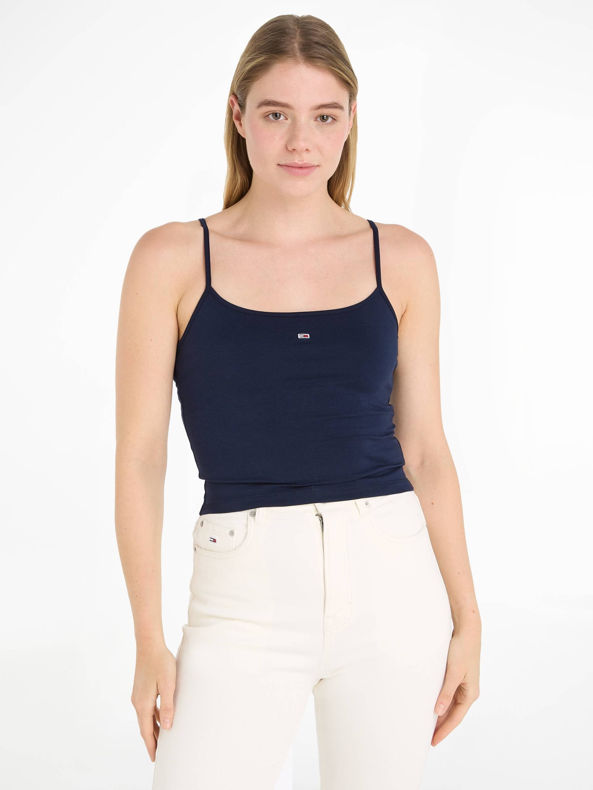 Tommy Jeans Spaghettitop »Crop Essential Strap Tank Top, kurz« von TOMMY JEANS