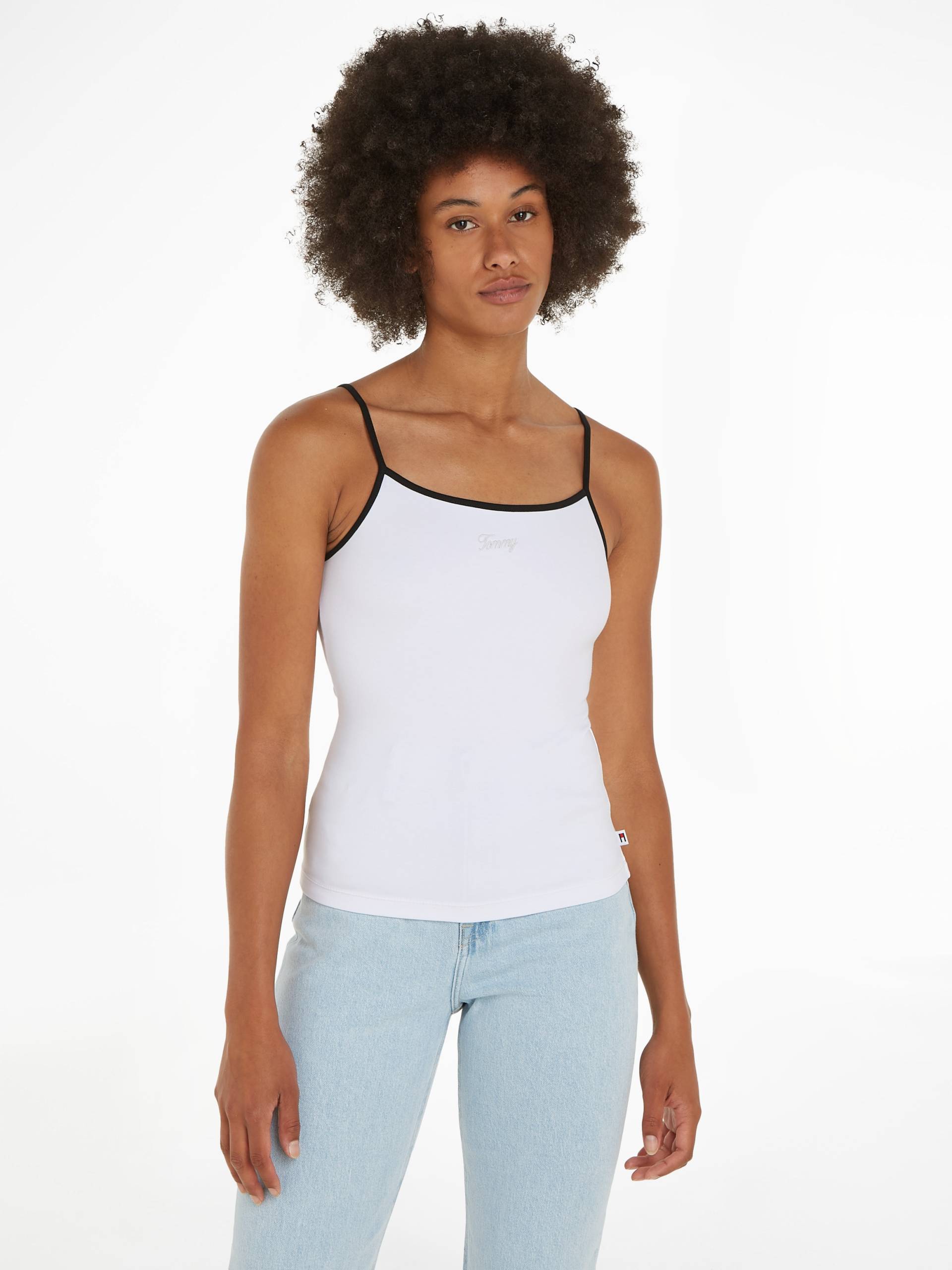 Tommy Jeans Spaghettitop »TJW SLIM SCRIPT BINDING TOP« von TOMMY JEANS