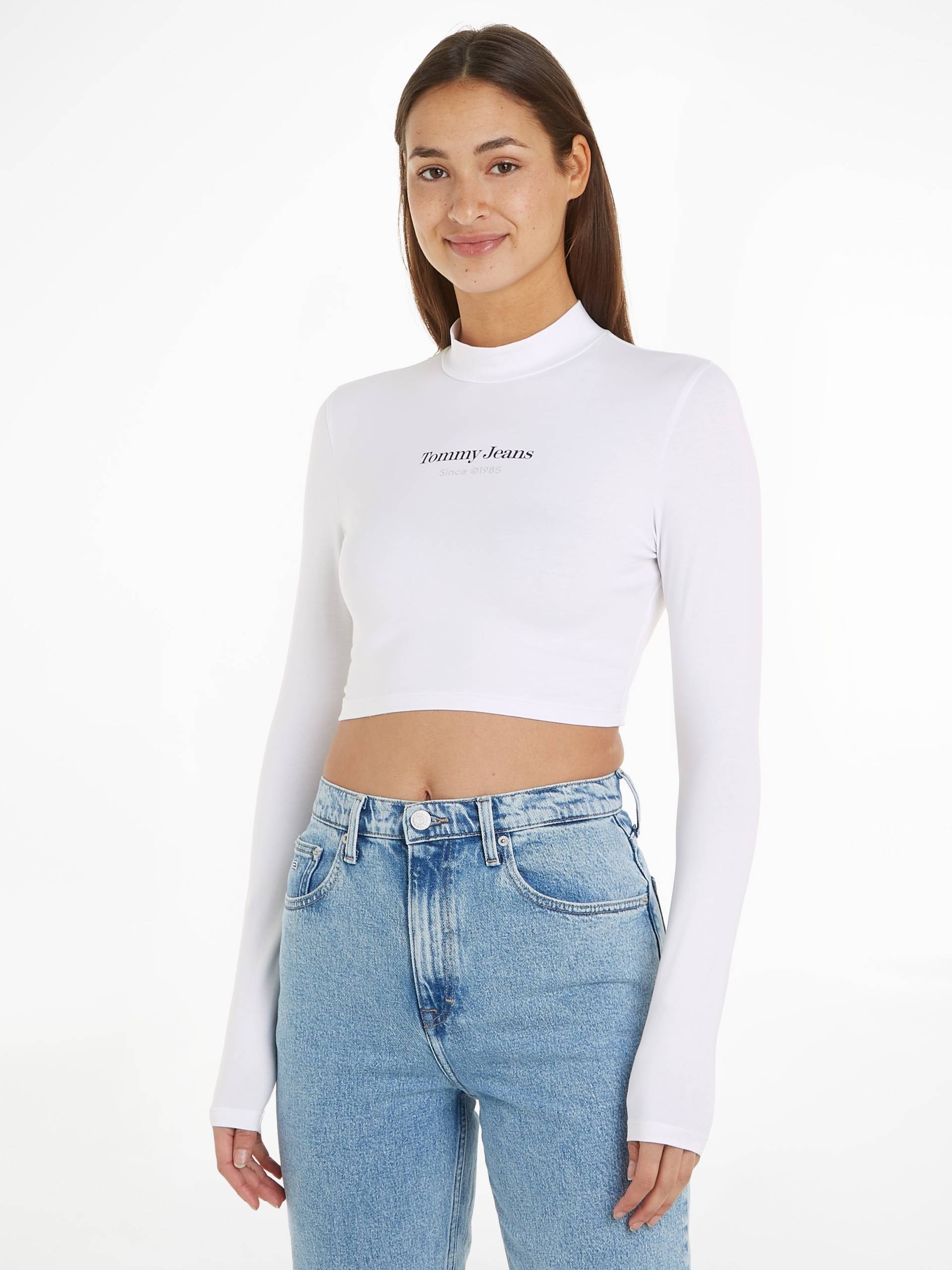 Tommy Jeans Stehkragenshirt »TJW SLIM SP CRP ESS LOGO 1+ MOCK«, mit Logoschriftzug Tommy Jeans Stehkragenshirt »TJW SLIM SP CRP ESS LOGO 1+ MOCK«, mit Logoschriftzug von TOMMY JEANS