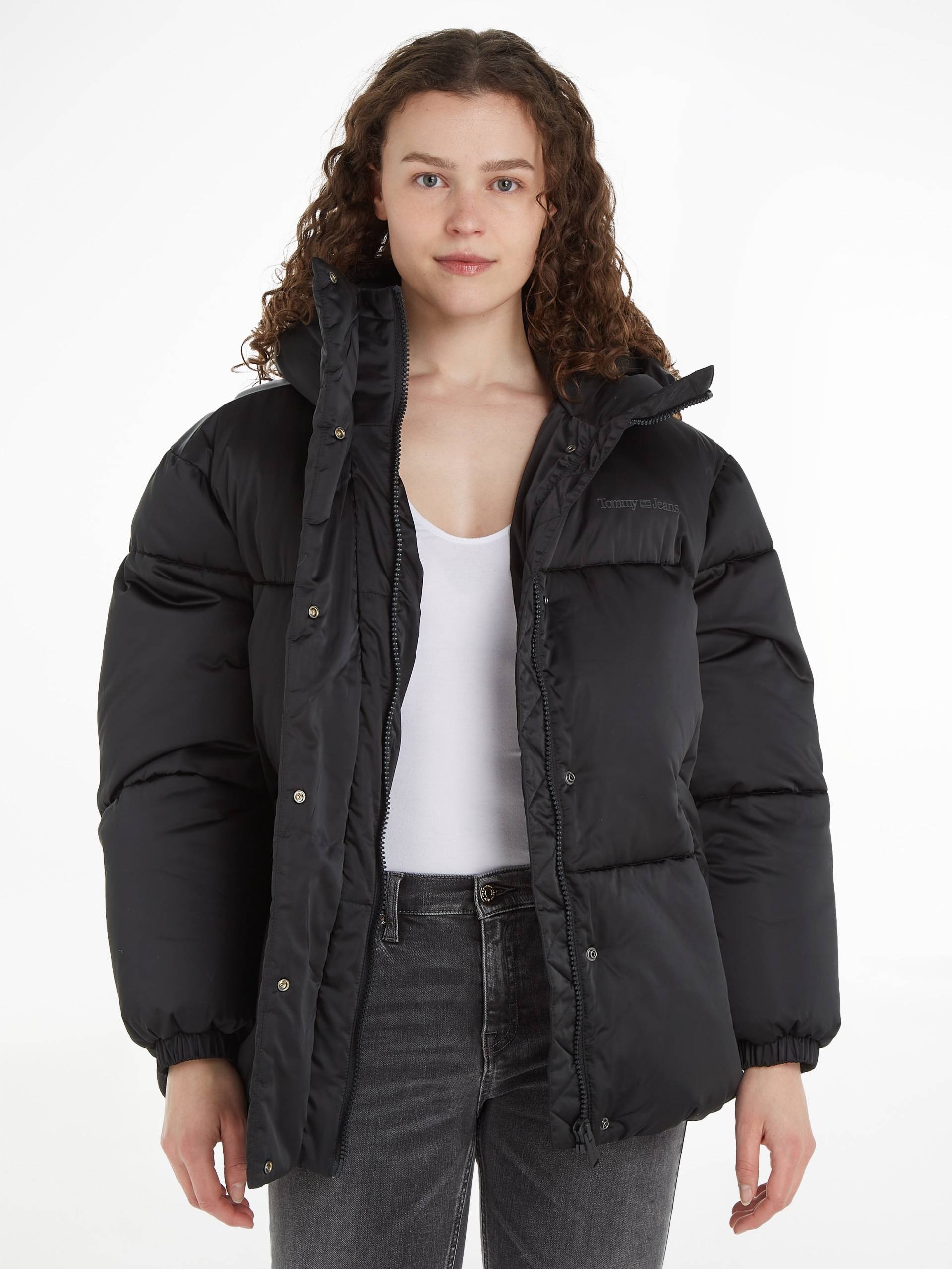 Tommy Jeans Steppjacke »TJW OVR SATIN PUFFER«, mit Kapuze von TOMMY JEANS