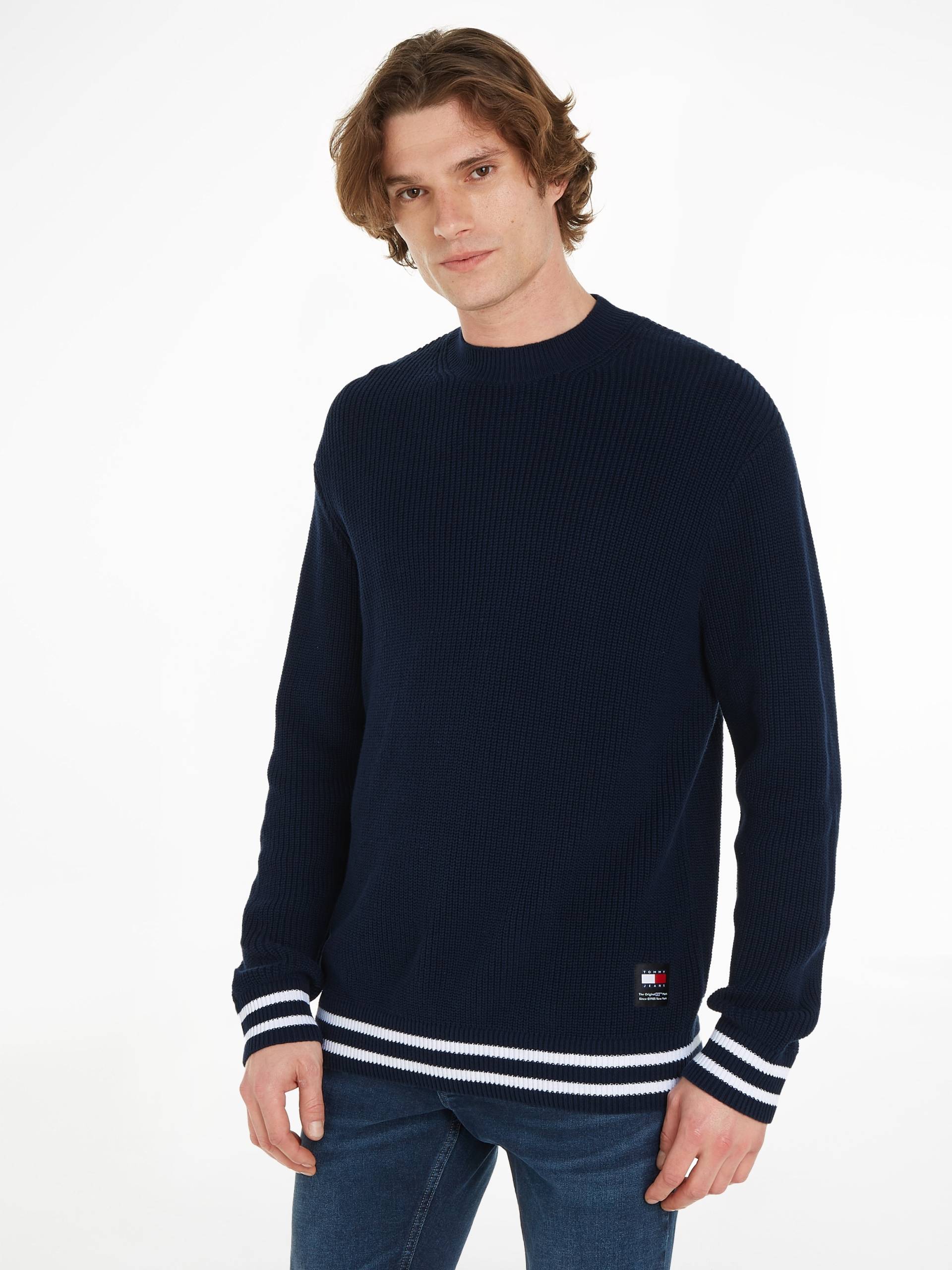 Tommy Jeans Strickpullover »TJM REG CONTRAST TIPPING SWEATER« von TOMMY JEANS