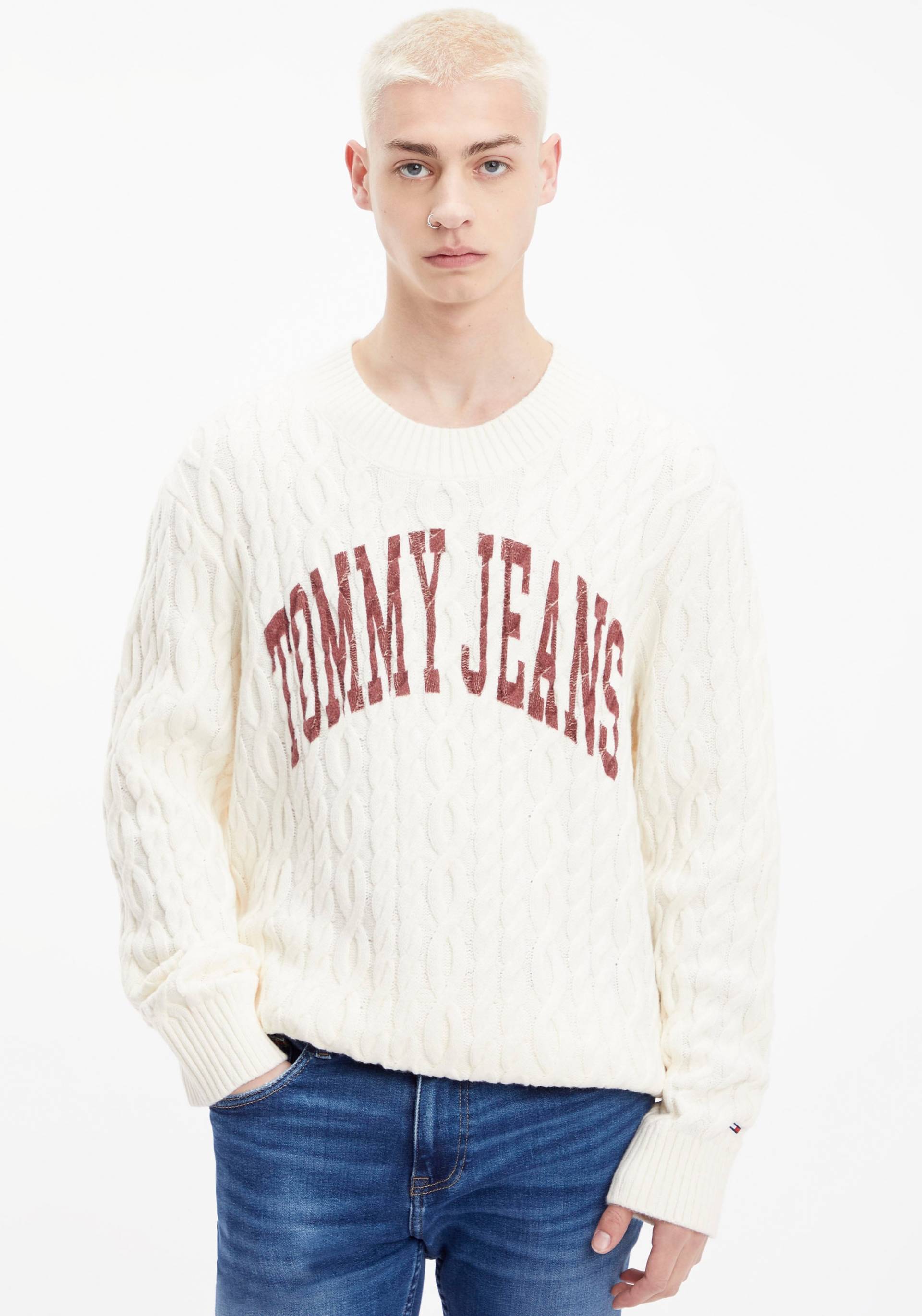 Tommy Jeans Strickpullover »TJM RLXD COLLEGIATE SWEATER« von TOMMY JEANS
