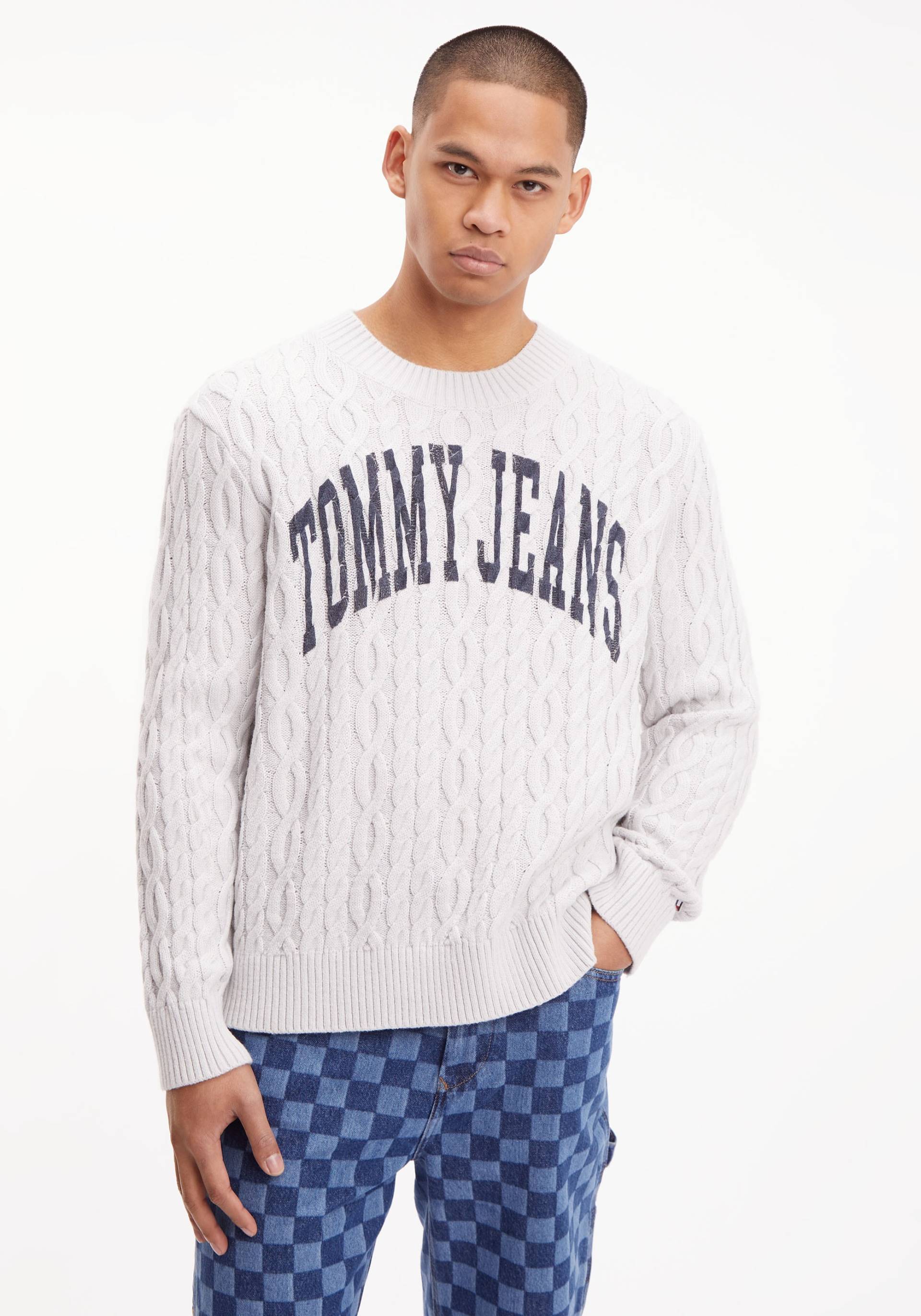 Tommy Jeans Strickpullover »TJM RLXD COLLEGIATE SWEATER« von TOMMY JEANS