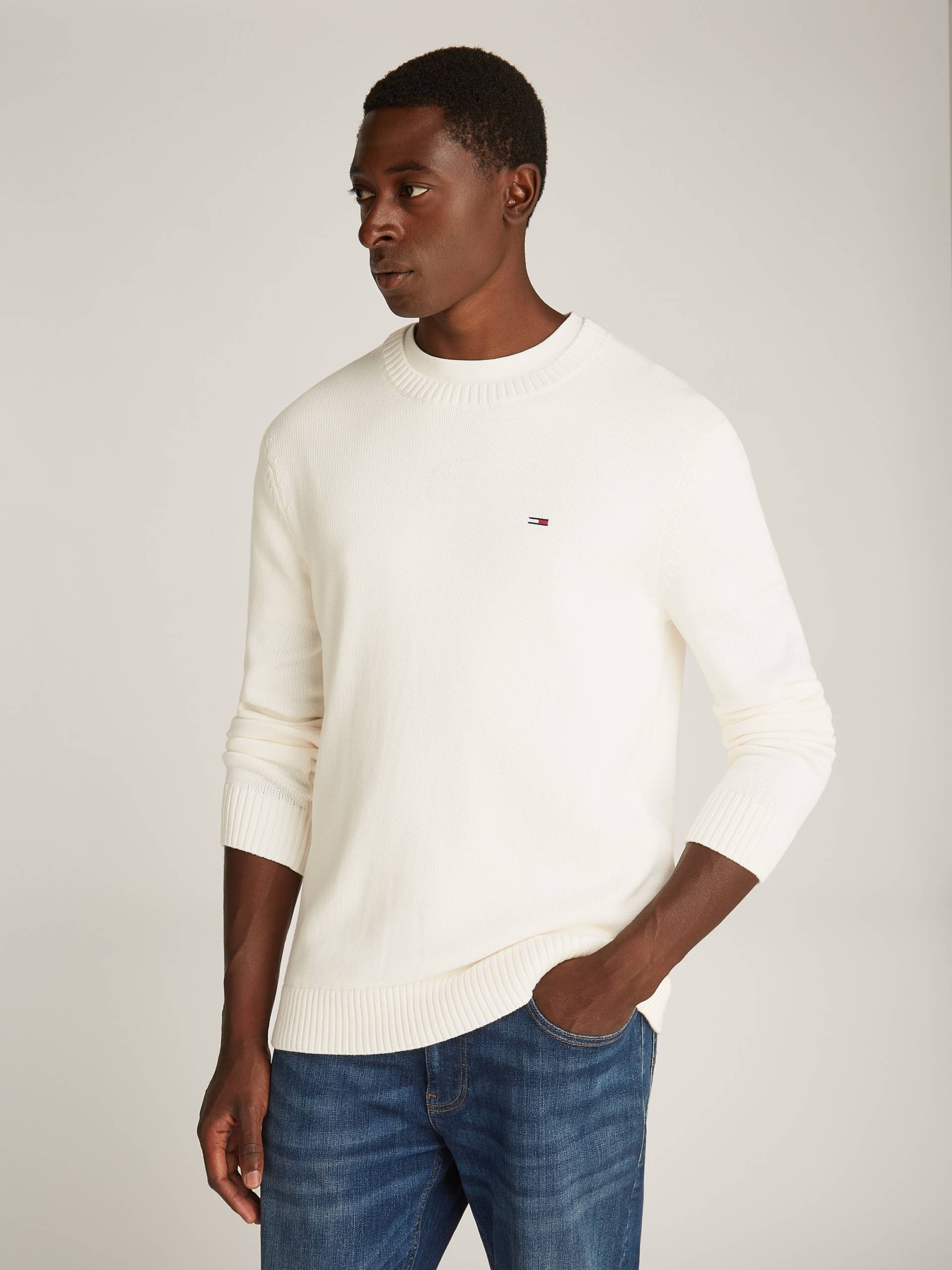 Tommy Jeans Strickpullover »TJM SLIM ESSNTLS C-NECK SWEATER« von TOMMY JEANS