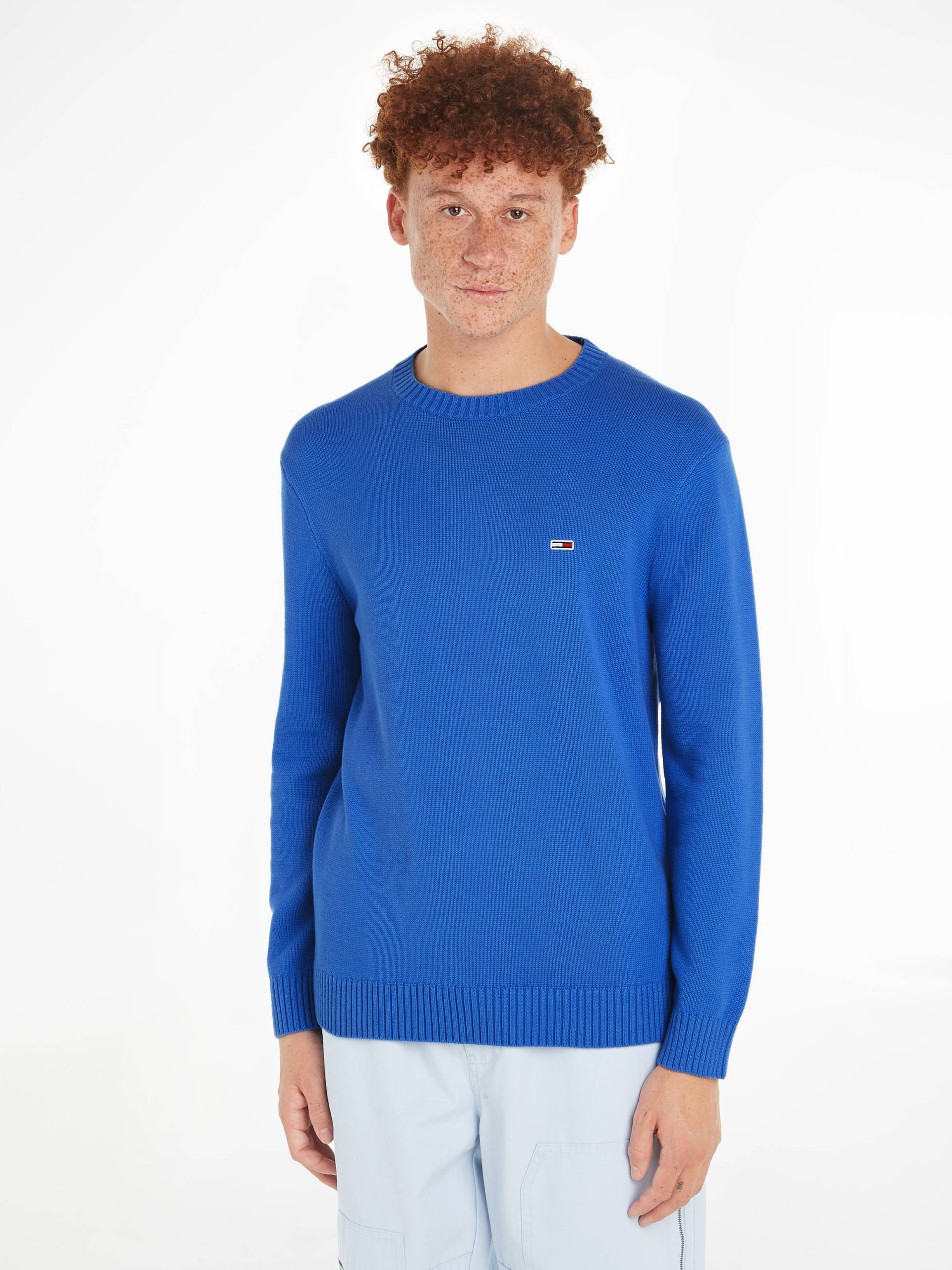 Tommy Jeans Strickpullover »TJM SLIM ESSNTLS C-NECK SWEATER« von TOMMY JEANS