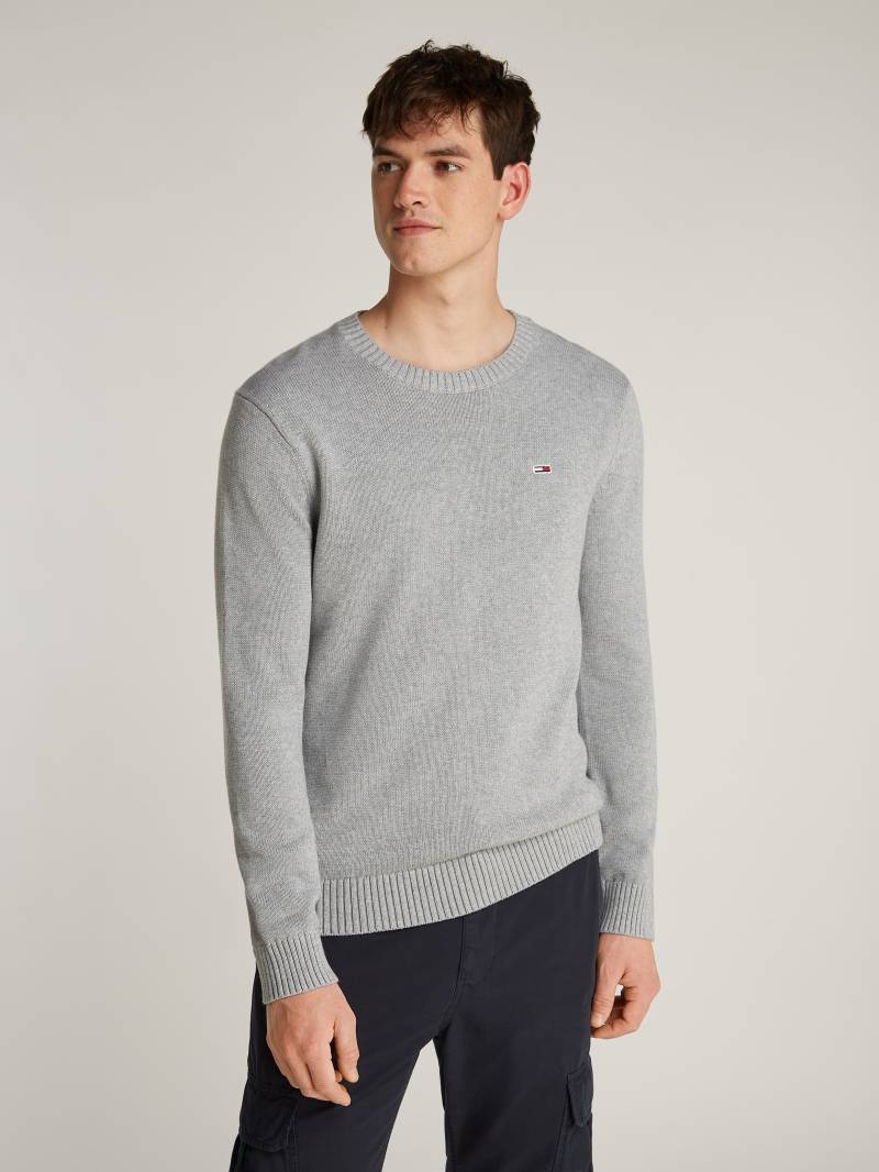 Tommy Jeans Strickpullover »TJM SLIM ESSNTLS C-NECK SWEATER«, mit Markenlogo auf der Brust von TOMMY JEANS