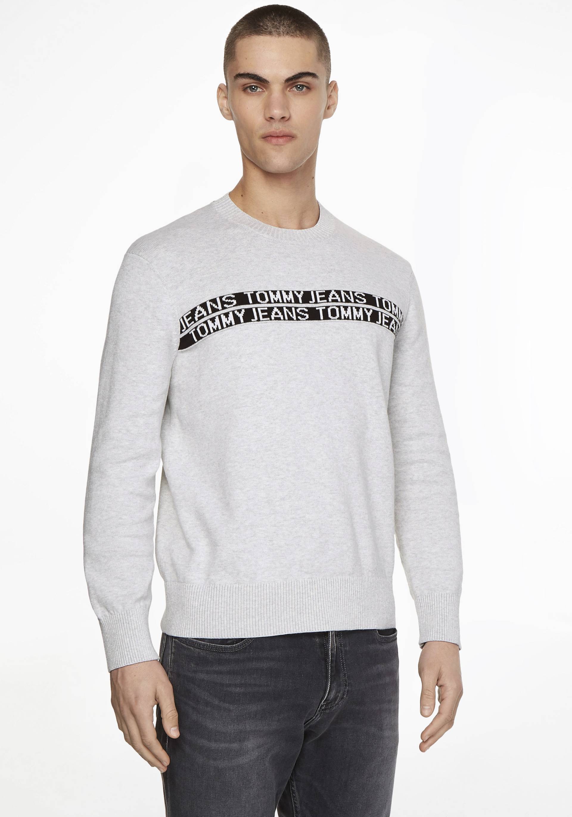 Tommy Jeans Strickpullover »TJM TOMMY TAPE SWEATER« von TOMMY JEANS