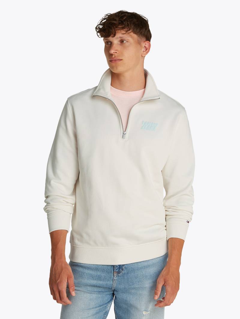 Tommy Jeans Sweatshirt »TJM REG BUBBLE QRTR ZIP FRNT/BCK«, mit grossem Rückenprint von TOMMY JEANS