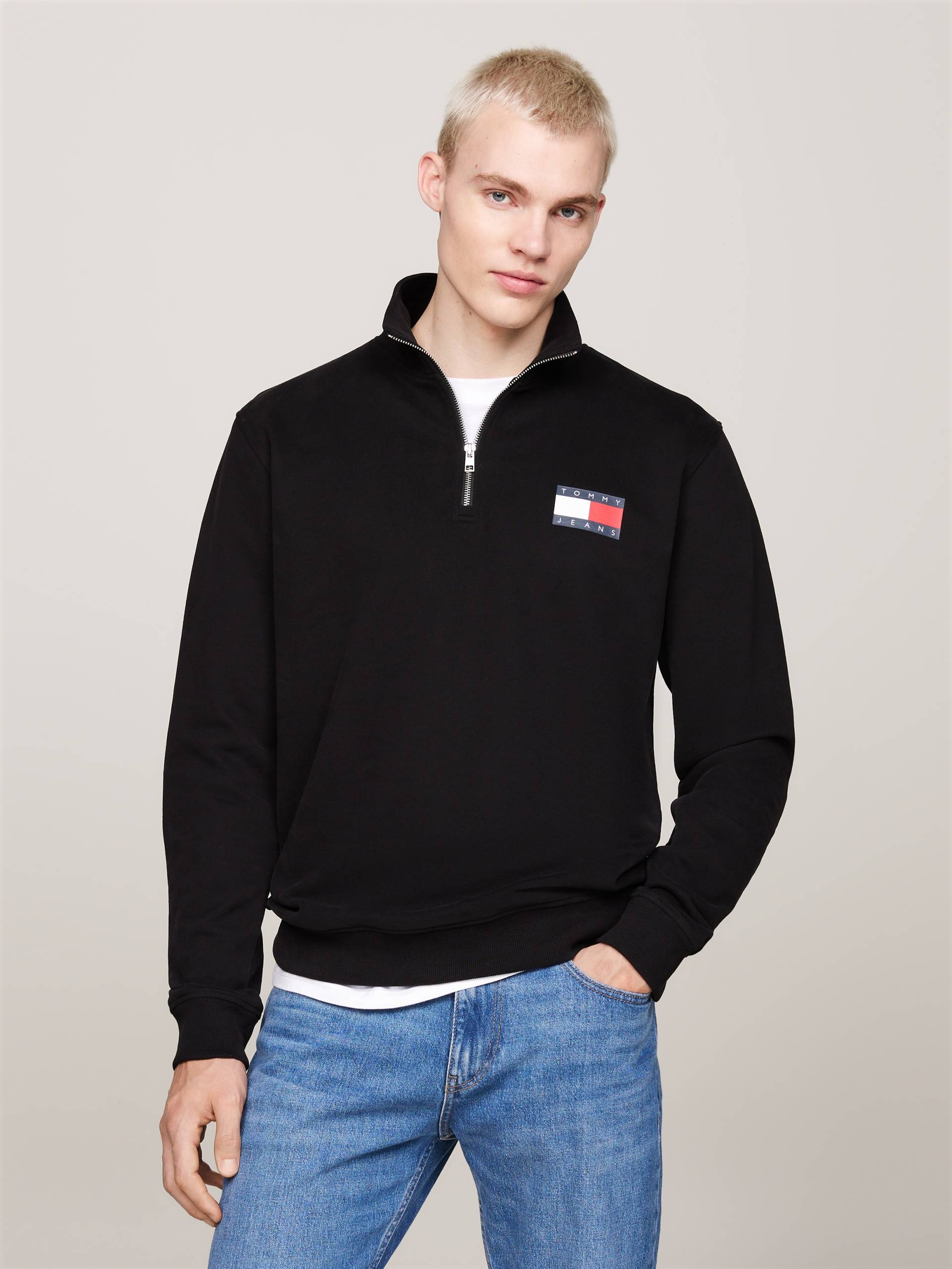 Tommy Jeans Sweatshirt »TJM REG ENTRY HALF ZIP«, mit bedruckten Mareknlogo Tommy Jeans Sweatshirt »TJM REG ENTRY HALF ZIP«, mit bedruckten Mareknlogo von TOMMY JEANS