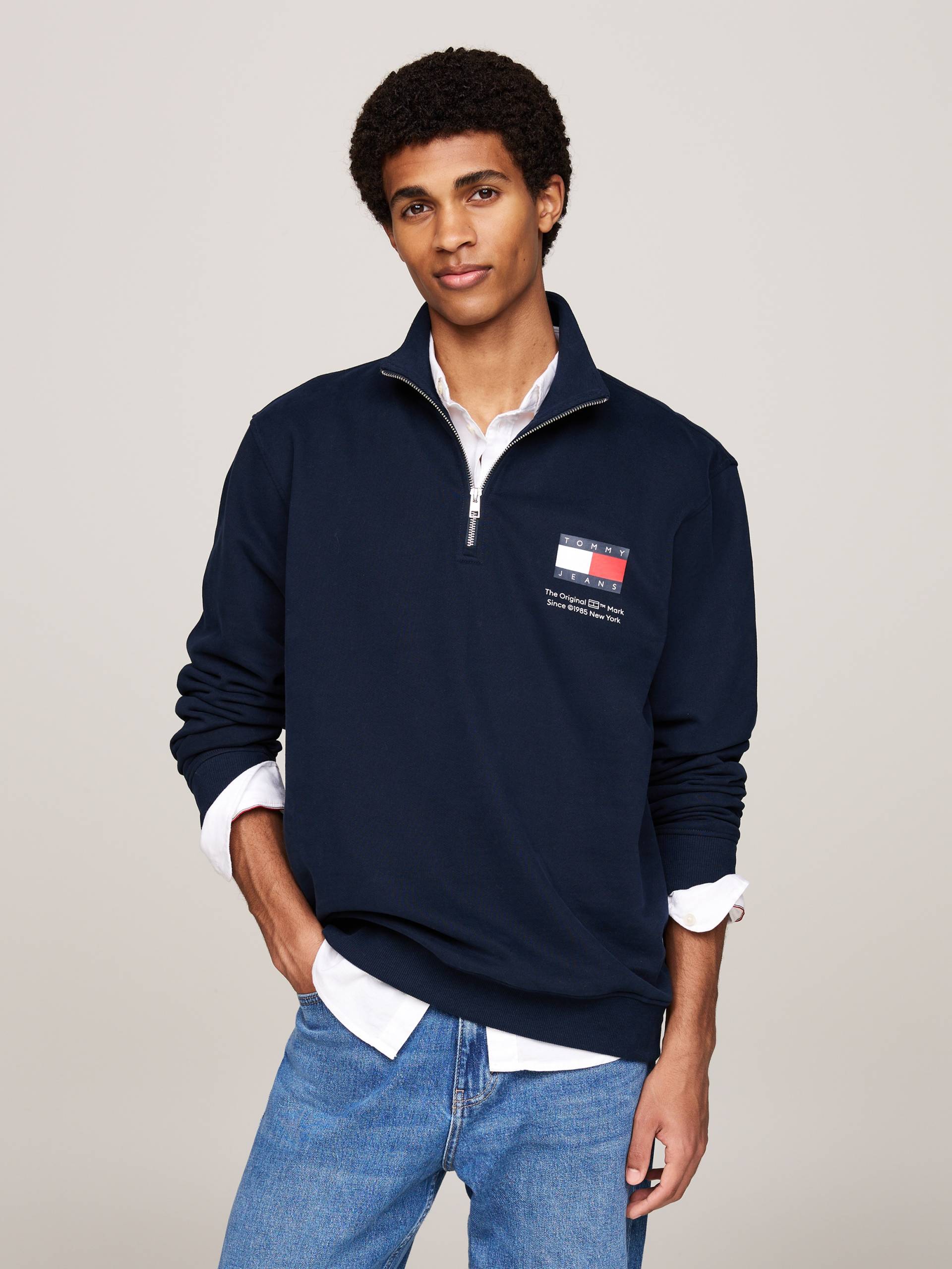 Tommy Jeans Sweatshirt »TJM REG ENTRY HALF ZIP«, mit bedruckten Mareknlogo Tommy Jeans Sweatshirt »TJM REG ENTRY HALF ZIP«, mit bedruckten Mareknlogo von TOMMY JEANS