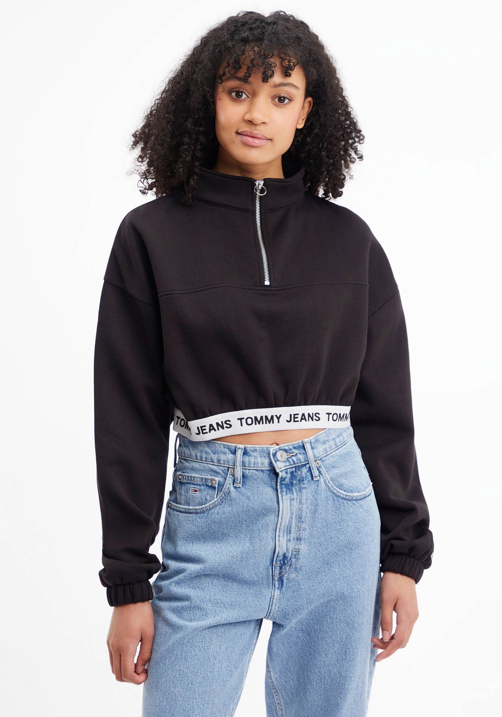 Tommy Jeans Sweatshirt »TJW SUPER CROP LOGO WAISTBAND« von TOMMY JEANS