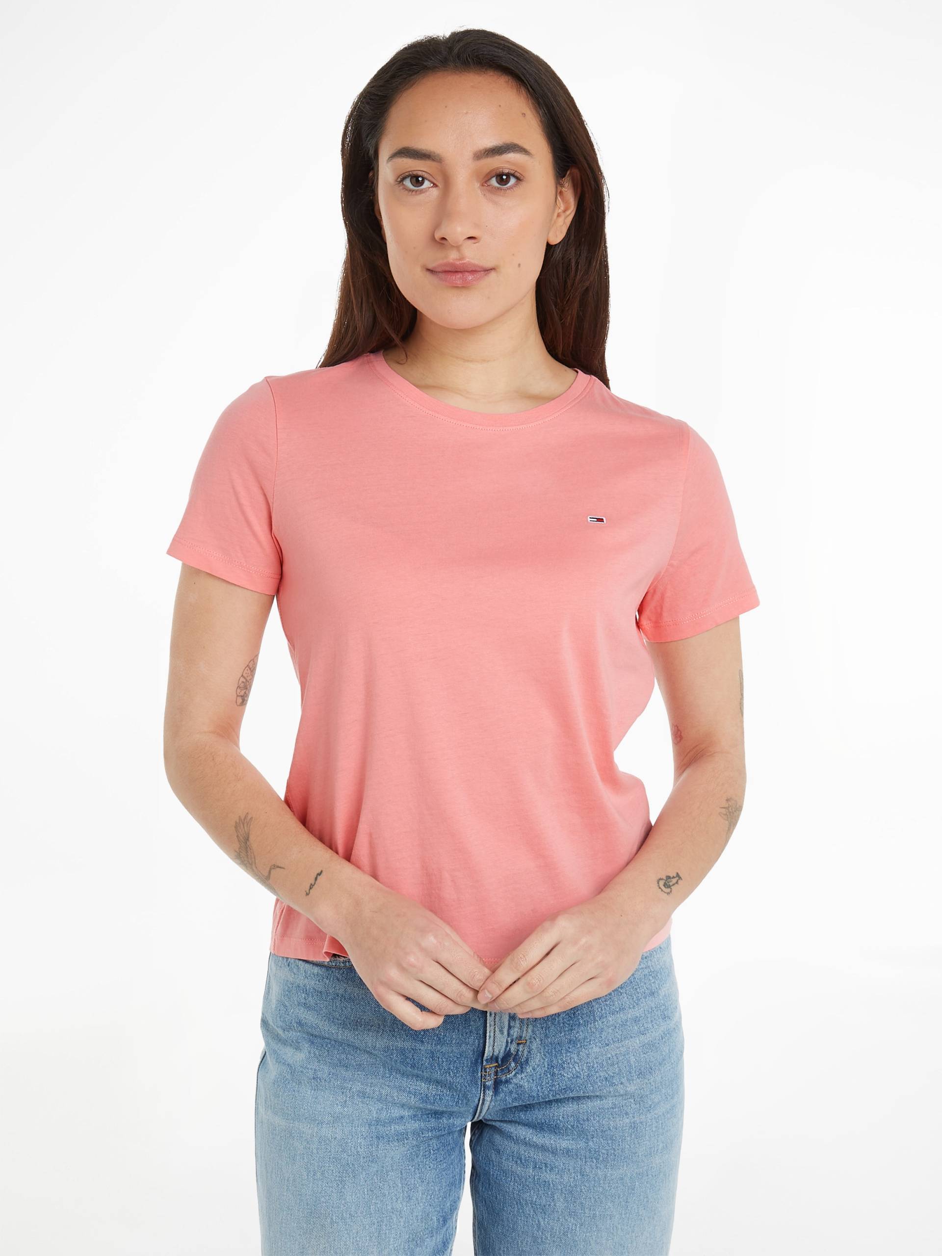 Tommy Jeans T-Shirt »Soft Jersey T Shirt«, aus weicher Jersey Qualität Rundhals Kurzarm von TOMMY JEANS