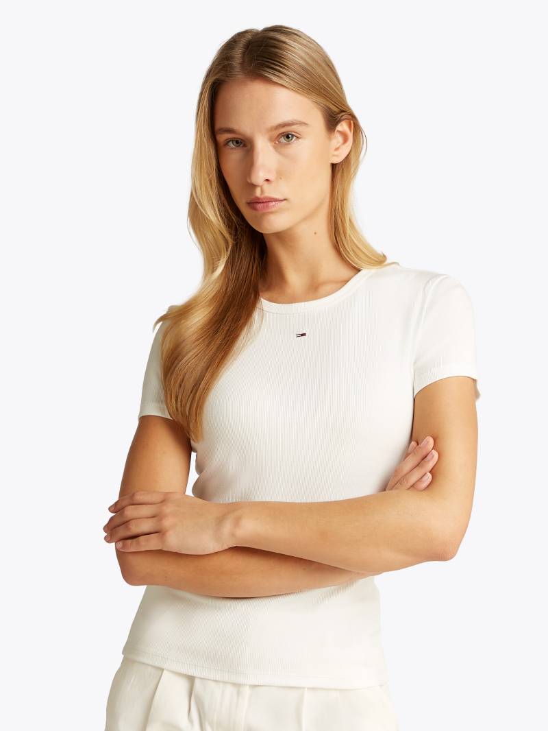 Tommy Jeans T-Shirt »TJW 2PACK SLIM ESSENTIAL RIB SS«, (Packung, 3 tlg., 2er-Pack), mit Logostickerei von TOMMY JEANS
