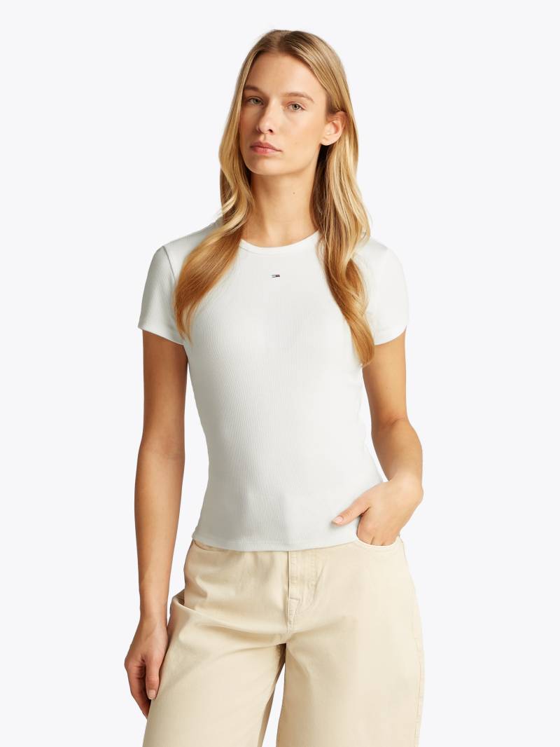 Tommy Jeans T-Shirt »TJW 2PACK SLIM ESSENTIAL RIB SS«, (Packung, 3 tlg., 2er-Pack), mit Logostickerei von TOMMY JEANS