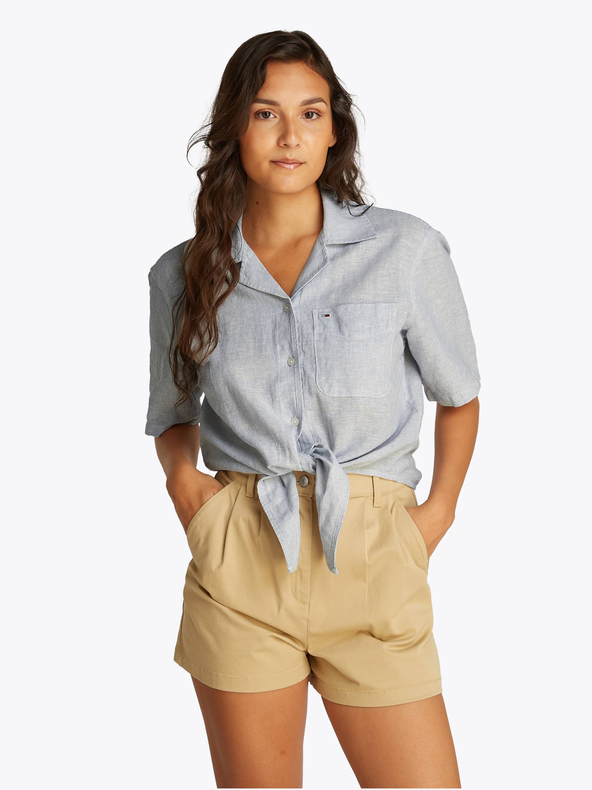 Tommy Jeans T-Shirt »TJW CRP LINEN SS SHIRT«, mit Brusttasche, Logostickerei Tommy Jeans T-Shirt »TJW CRP LINEN SS SHIRT«, mit Brusttasche, Logostickerei von TOMMY JEANS