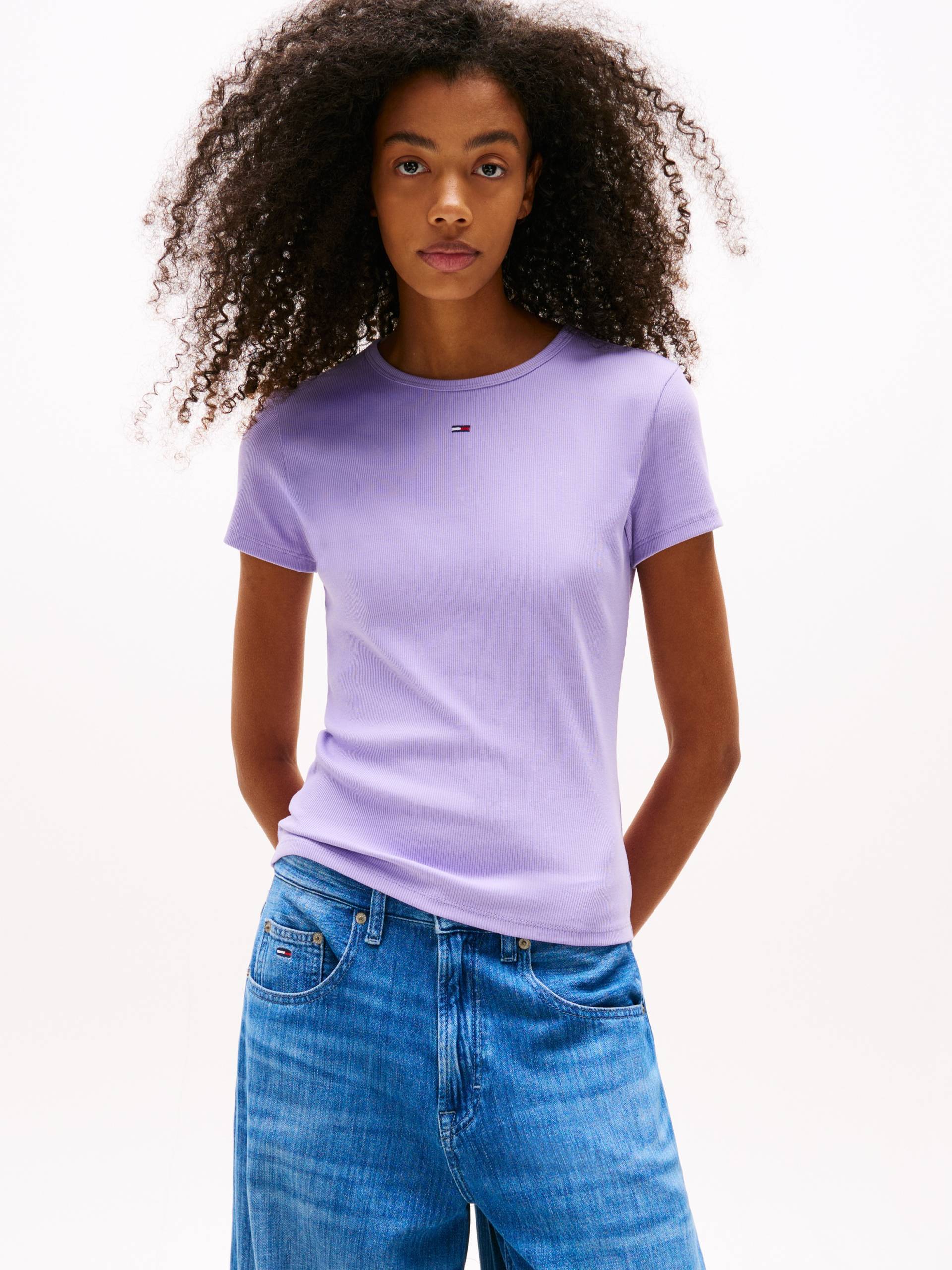 Tommy Jeans T-Shirt »TJW SLIM ESSENTIAL RIB SS«, mit gerippter Struktur Tommy Jeans T-Shirt »TJW SLIM ESSENTIAL RIB SS«, mit gerippter Struktur von TOMMY JEANS