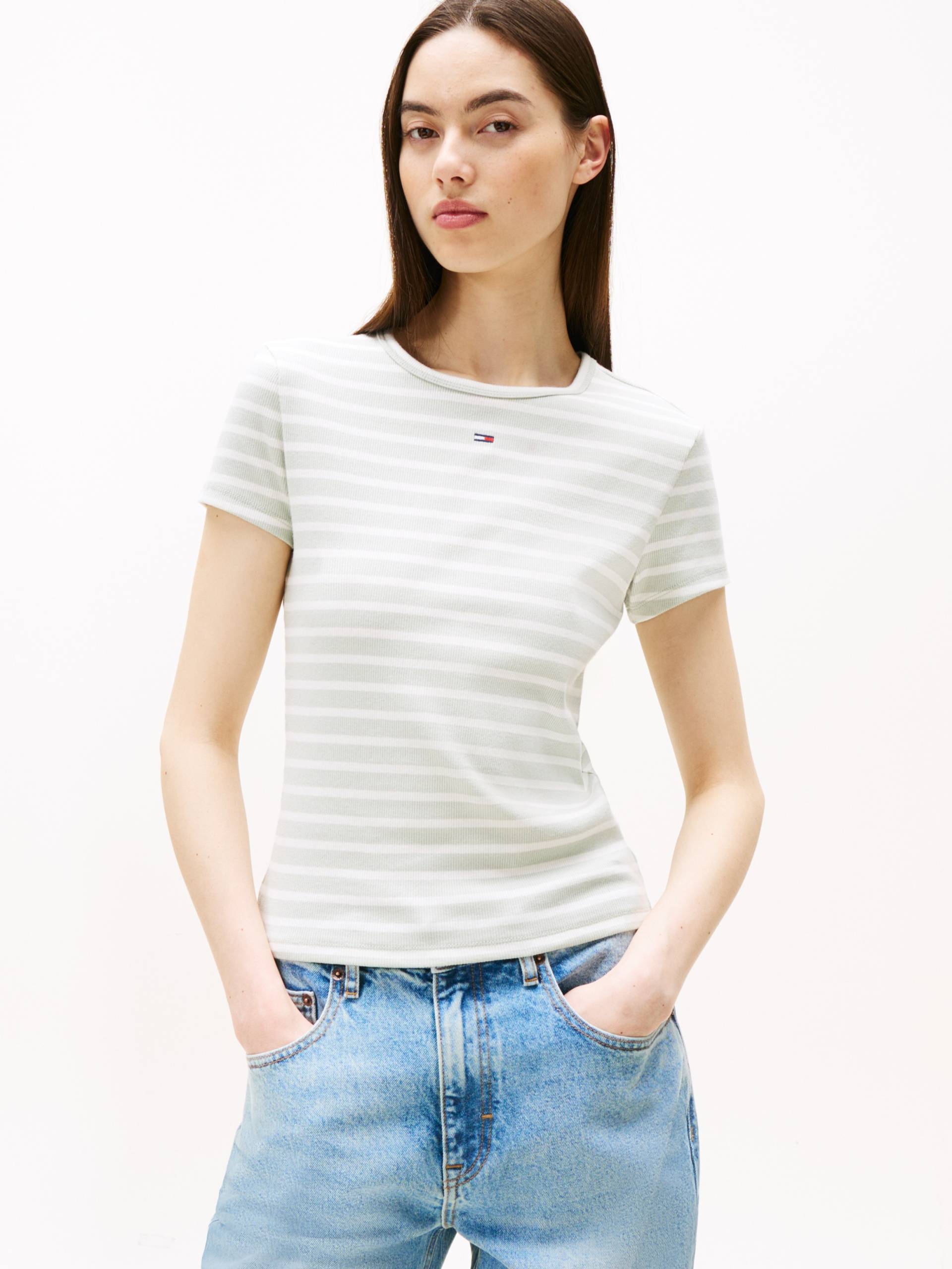 Tommy Jeans T-Shirt »TJW SLIM ESSENTIAL RIB SS«, mit gerippter Struktur Tommy Jeans T-Shirt »TJW SLIM ESSENTIAL RIB SS«, mit gerippter Struktur von TOMMY JEANS