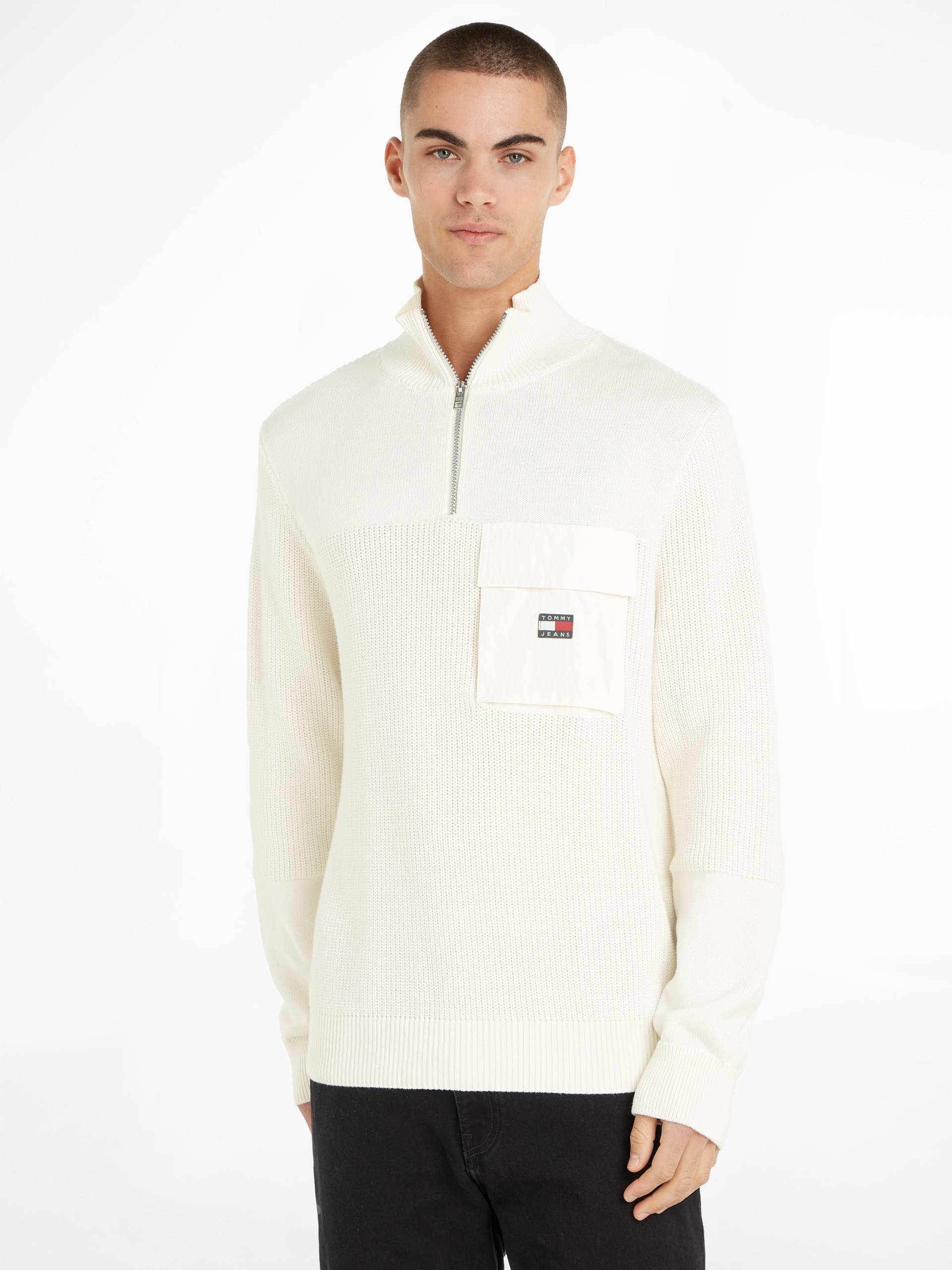 Tommy Jeans Troyer »TJM REG MIX FABRIC TECH SWEATER« von TOMMY JEANS