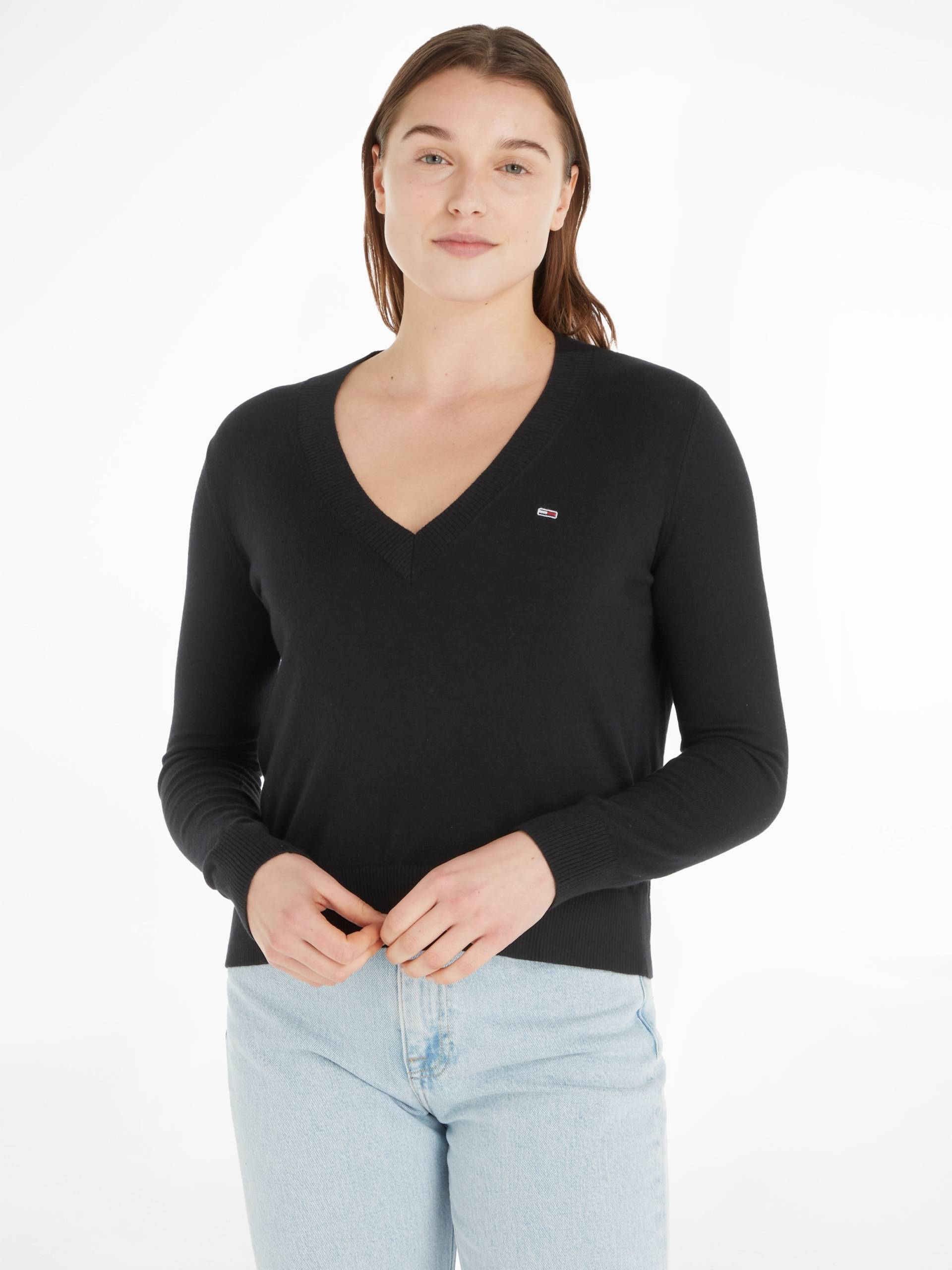 Tommy Jeans V-Ausschnitt-Pullover »TJW ESSENTIAL VNECK SWEATER« von TOMMY JEANS