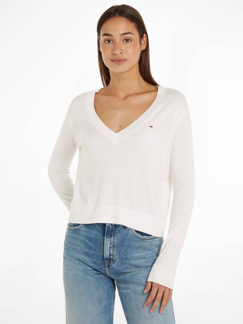 Tommy Jeans V-Ausschnitt-Pullover »TJW ESSENTIAL VNECK SWEATER EXT« von TOMMY JEANS