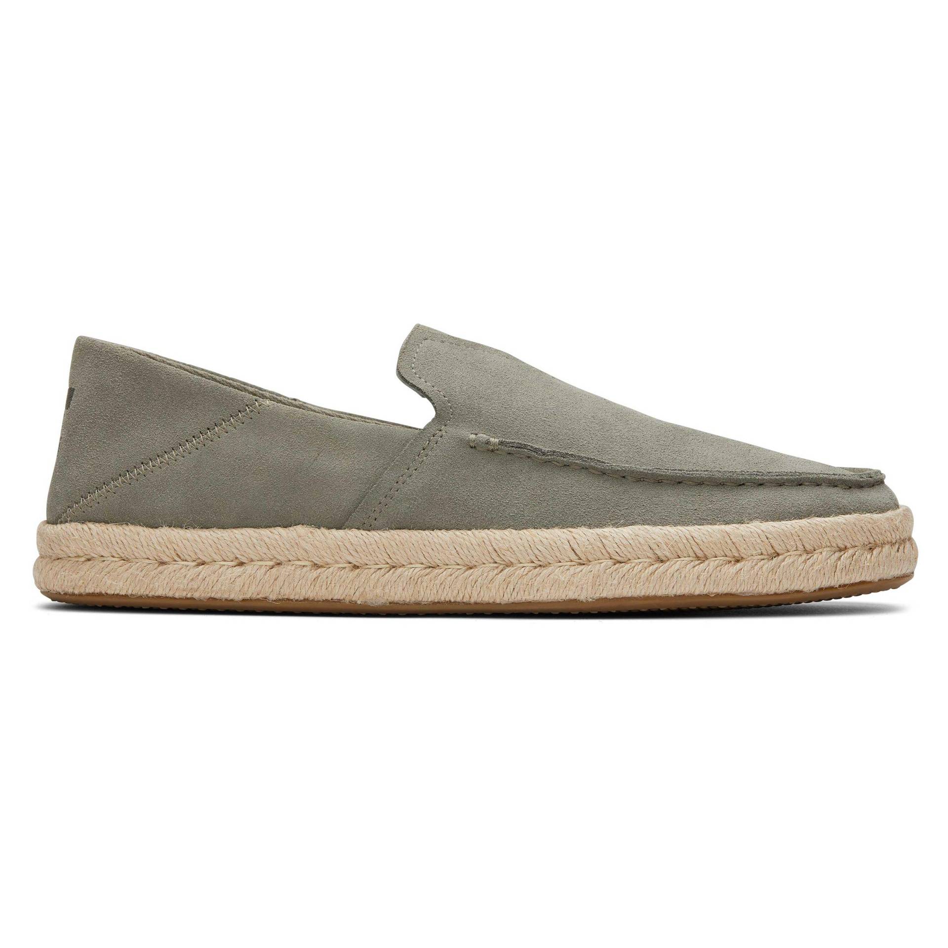 Espadrilles Aus Wildleder Alonso Loafer Rope Herren Olivegrün 44.5 von TOMS