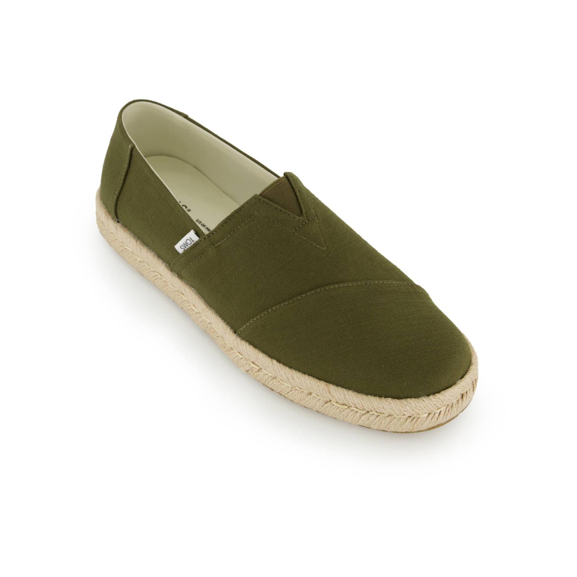 Espadrilles Herren Olivegrün 41 von TOMS